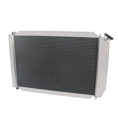 High-Performance 3 Row Aluminum Radiator for 1979-1993 Ford Mustang GT/LX 5.0L V8 Manual Transmission - Complete Cooling Kit with Shroud Fan & Thermostat Relay - Perfect for Street Racing, Off-Road & Hot Weather Driving