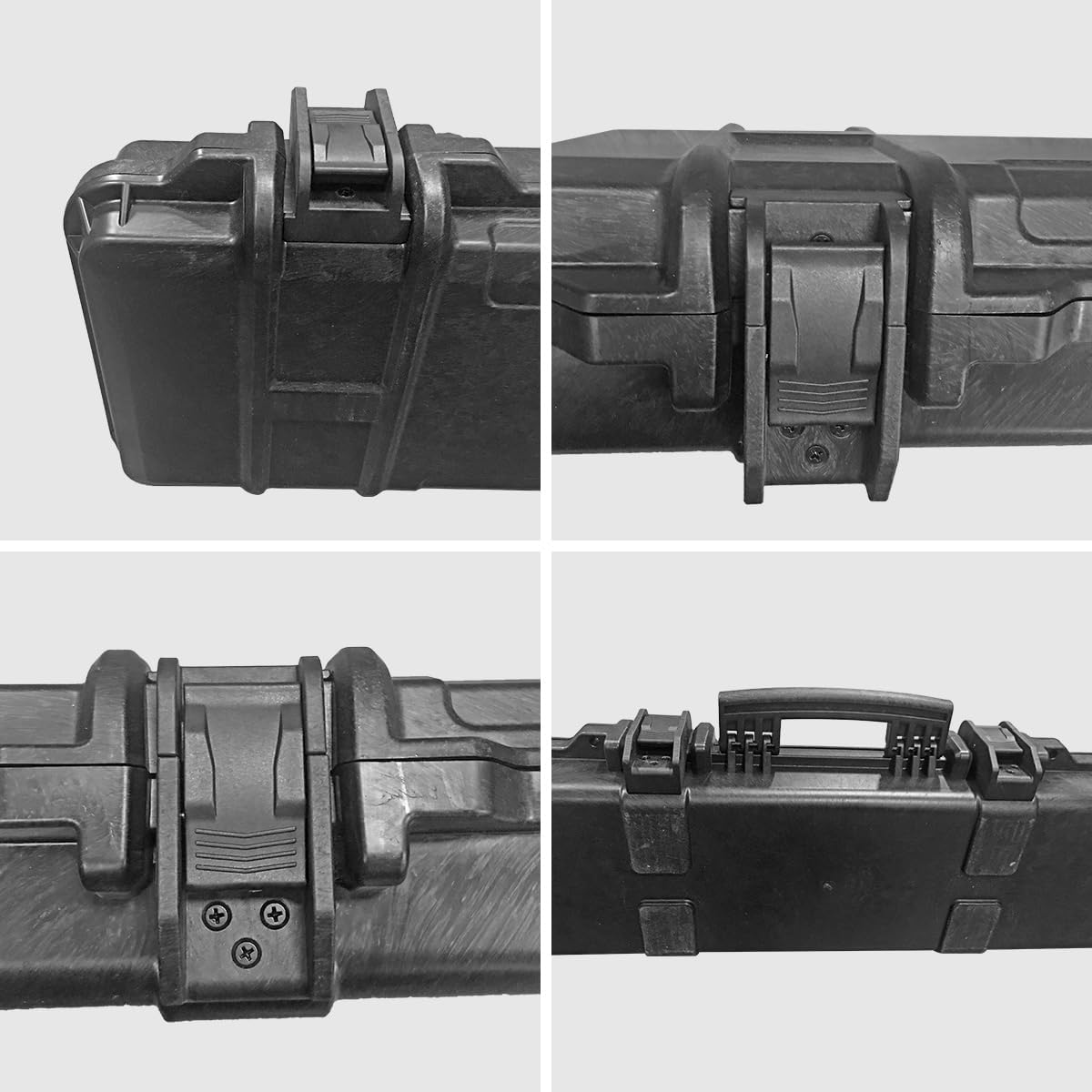 Premium Hard Locking Rifle Case with Intensive Convoluted Foam - Ultra Protective Gun Storage for AR-15, Shotguns & Firearms | Secure Travel & Home Defense | Hunting & Shooting Range Accessories