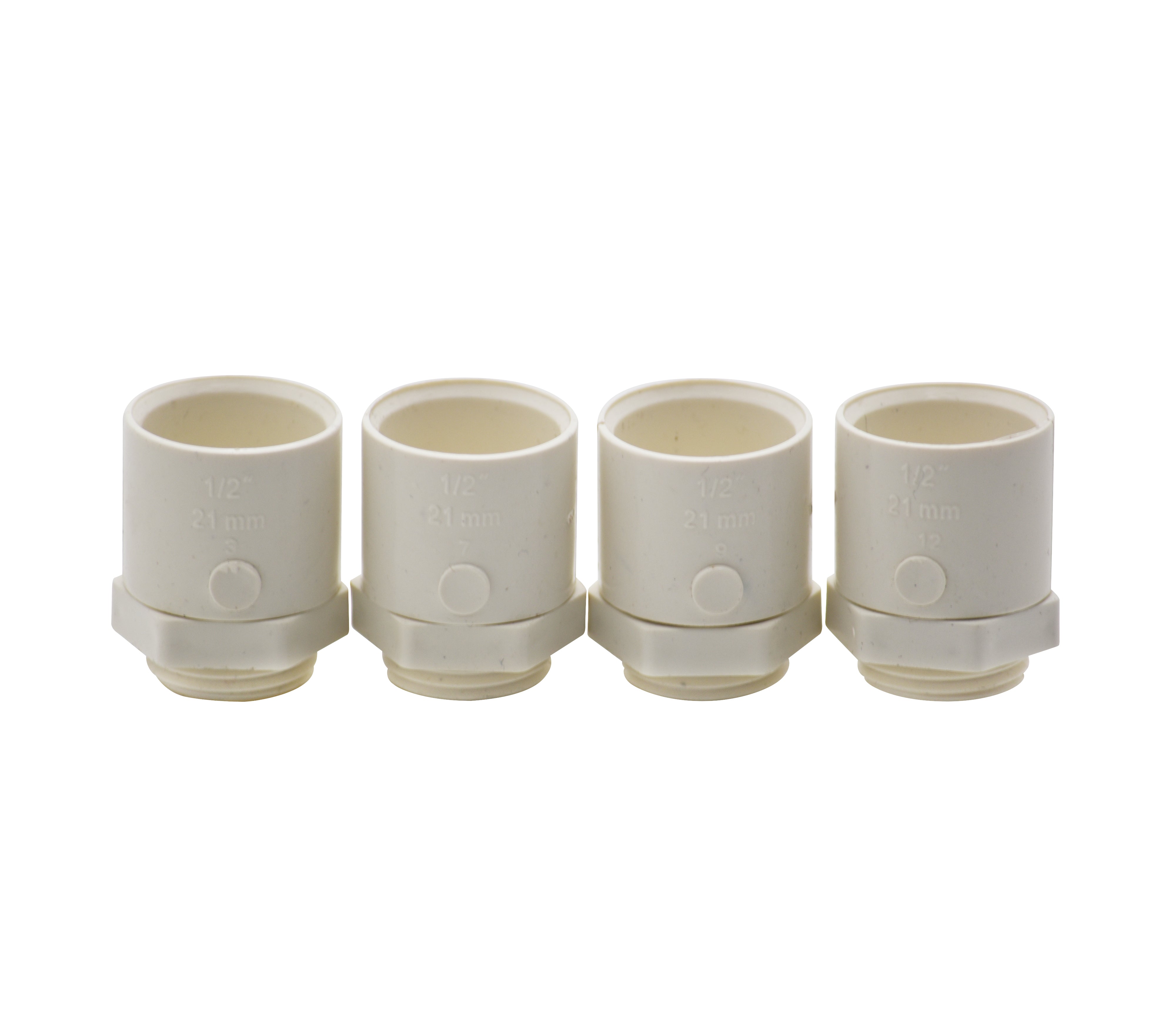 1/2 Inch Conduit Adapter - Electrical Fittings for Secure Wiring Connections - Ideal for Home, Office, and Industrial Electrical Installations