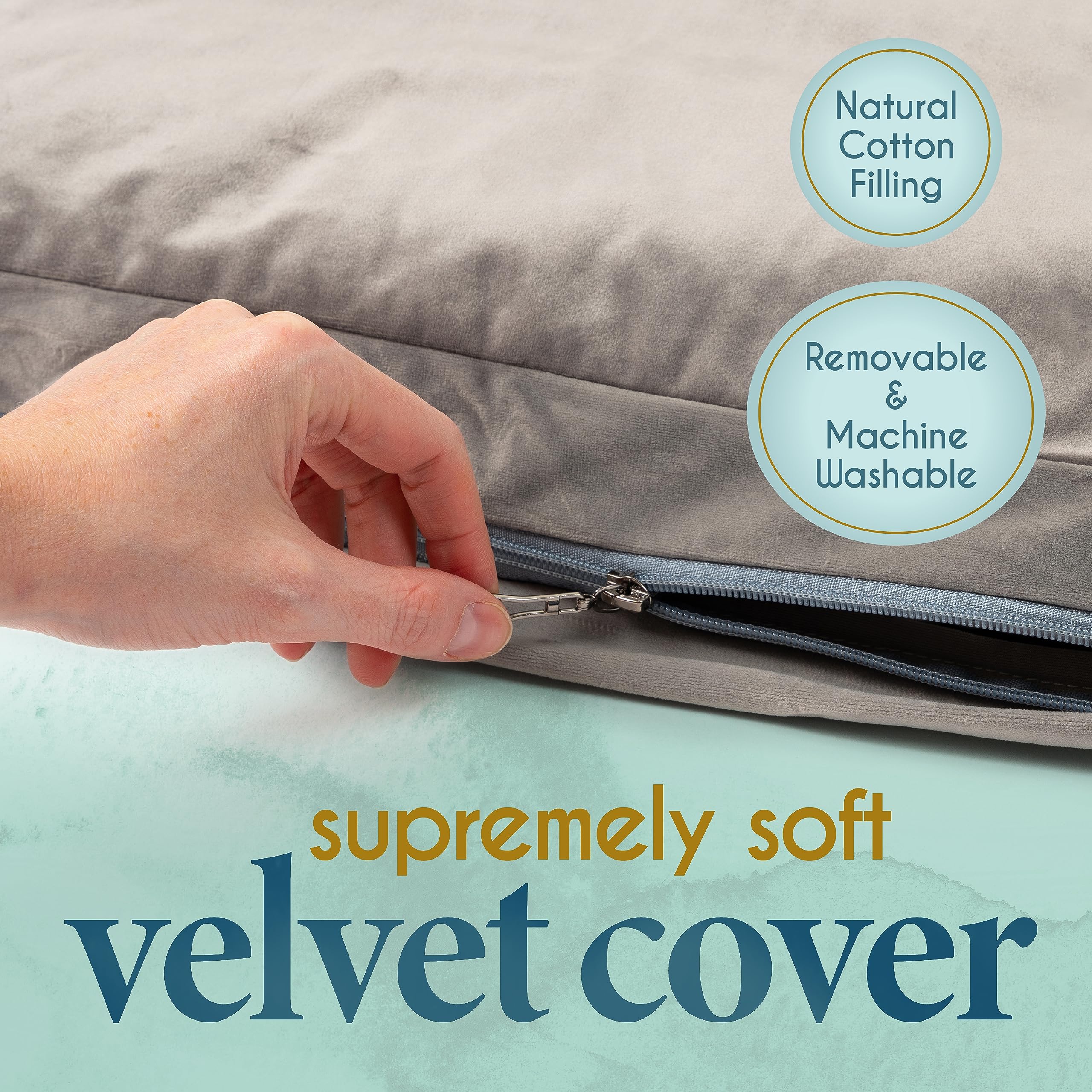 Florensi Premium Velvet Meditation Mat Zabuton - 100% Cotton Filled Floor Cushion for Yoga, Zen Sitting & Mindfulness Practice - Comfortable Meditation Pillow for Women & Men - Perfect for Home, Studio & Temple Use