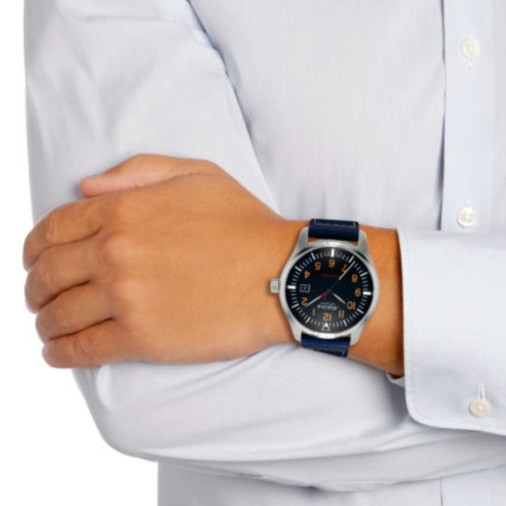 ALPINA STARTIMER PILOT AL 240N4S6 Men's Quartz Watch - Stylish Aviator Timepiece for Business, Casual & Outdoor Adventures