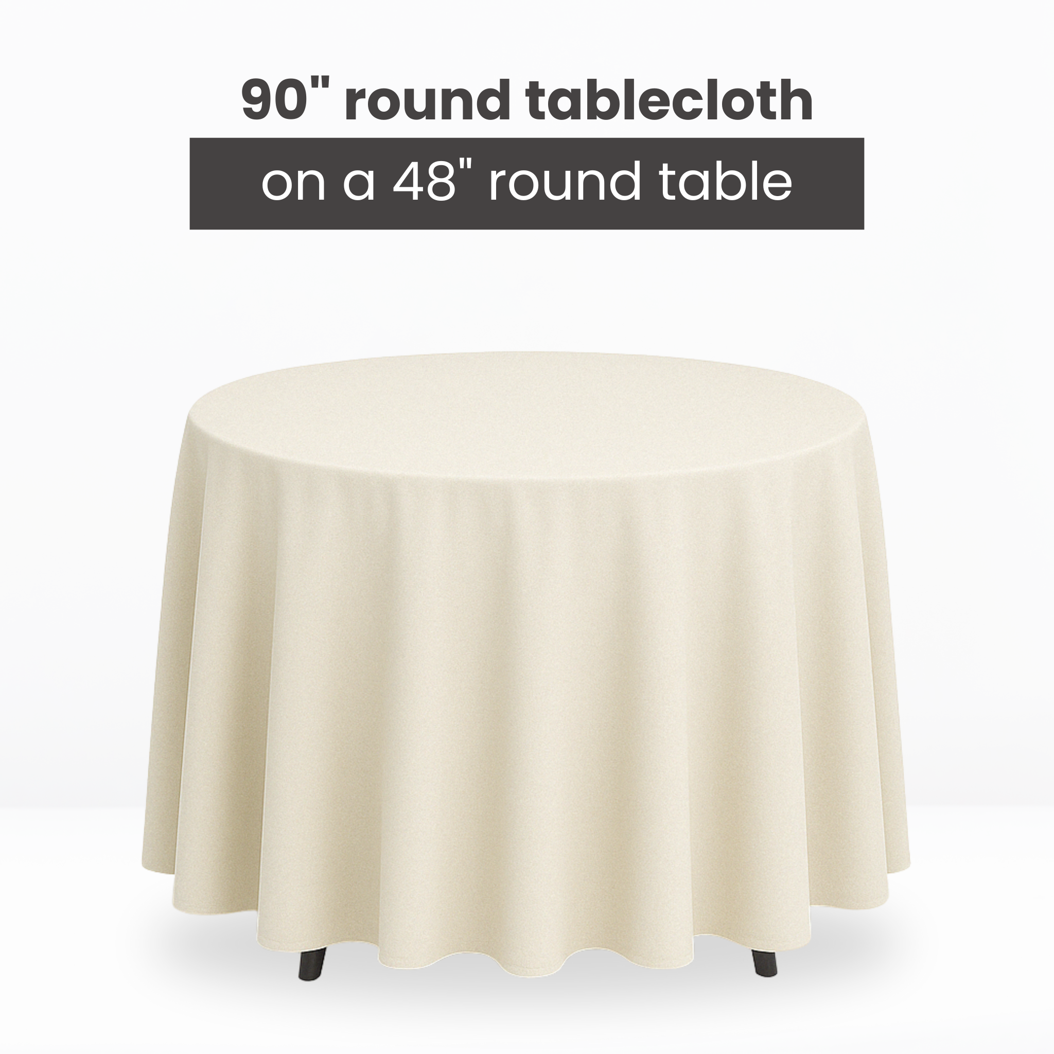 Premium Polyester 90-Inch Round Tablecloth - Pink - Perfect for Weddings, Parties, and Special Events