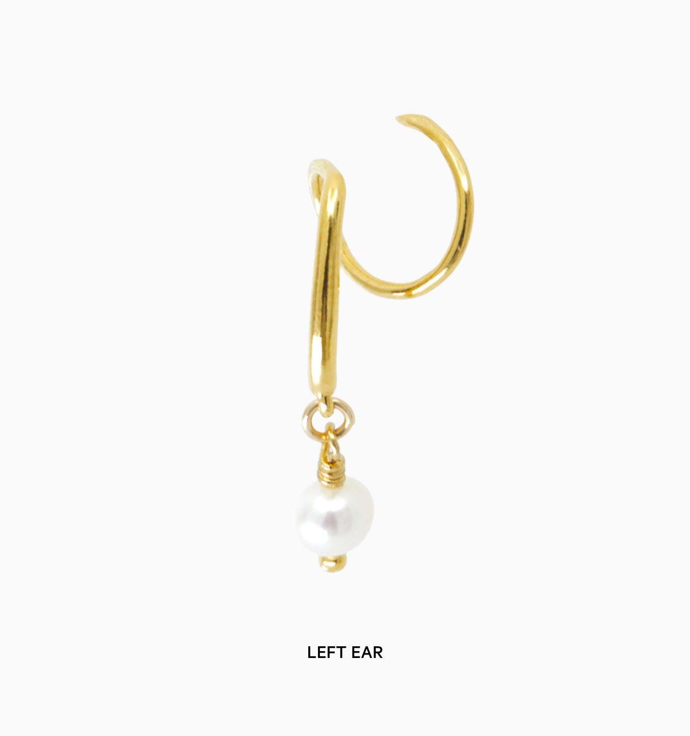 Double Twist Pearl Hoops Earrings - Elegant Illusion Dangle Earrings for Women | Perfect for Weddings, Parties & Special Occasions