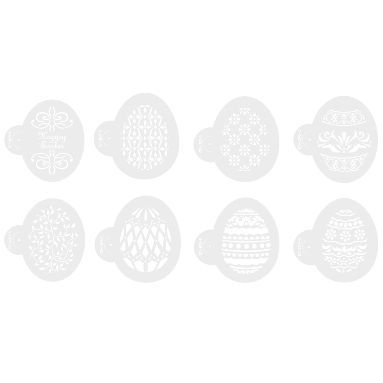 Kuluzego Easter Egg Spray Mold - Fondant Cake Decorating Tool, Powdered Sugar Sieve & Baking Mold DK9 for DIY Desserts, Holiday Baking & Party Decorations