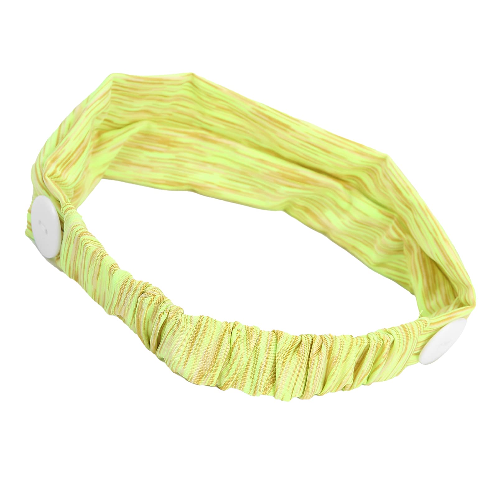 Soft Elastic Sweatband Headband - Absorbent, Wide Range of Use for Sports, Workouts, Parties, Weddings & Concerts (Fluorescent Green) - Perfect for Running, Yoga, Fitness & Outdoor Activities