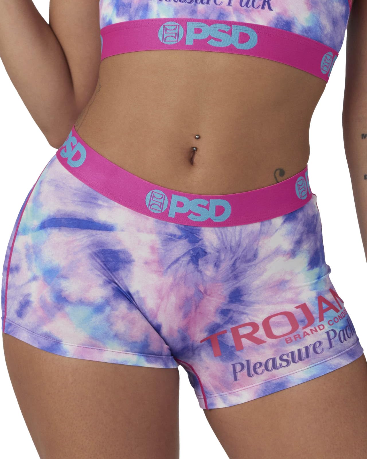 PSD Women's Trojan Boy Shorts - Full Coverage Cotton Underwear for Women - Comfortable Stretch Panties - Perfect for Yoga, Sleep & Everyday Wear