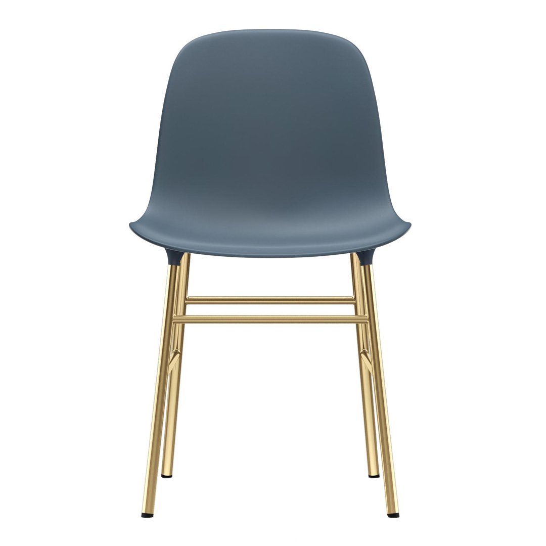 Modern Form Chair with Sturdy Metal Legs - Ergonomic Design for Home, Office & Dining Room Comfort
