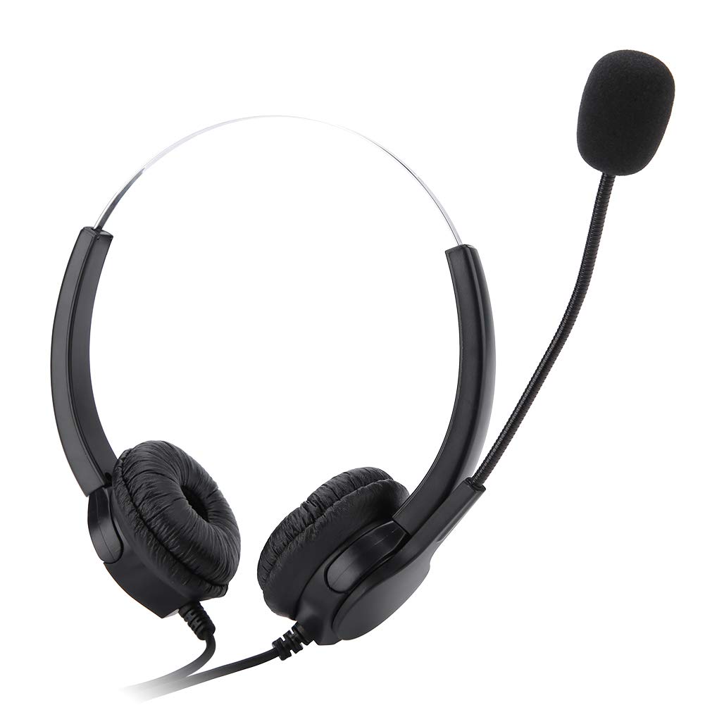 Professional Noise Cancelling Call Center Headset with RJ9 Connector - Crystal Clear Office Phone Headset for Comfortable Long Wear | Ideal for Telephone Counseling Services & Customer Support Teams