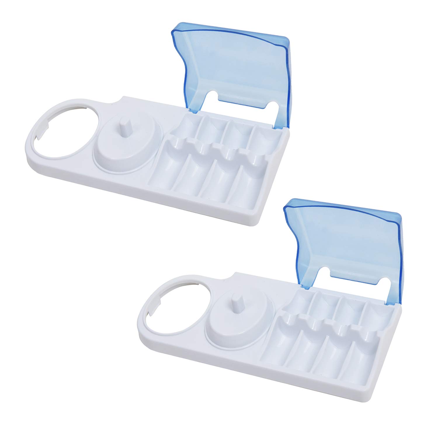 Oral B Electric Toothbrush Stand & Heads Holder (2 Pack) - Waterproof Bathroom Organizer for Electric Toothbrush Storage - Perfect for Oral B Series 9000, 8000, 7000, 6000 & More