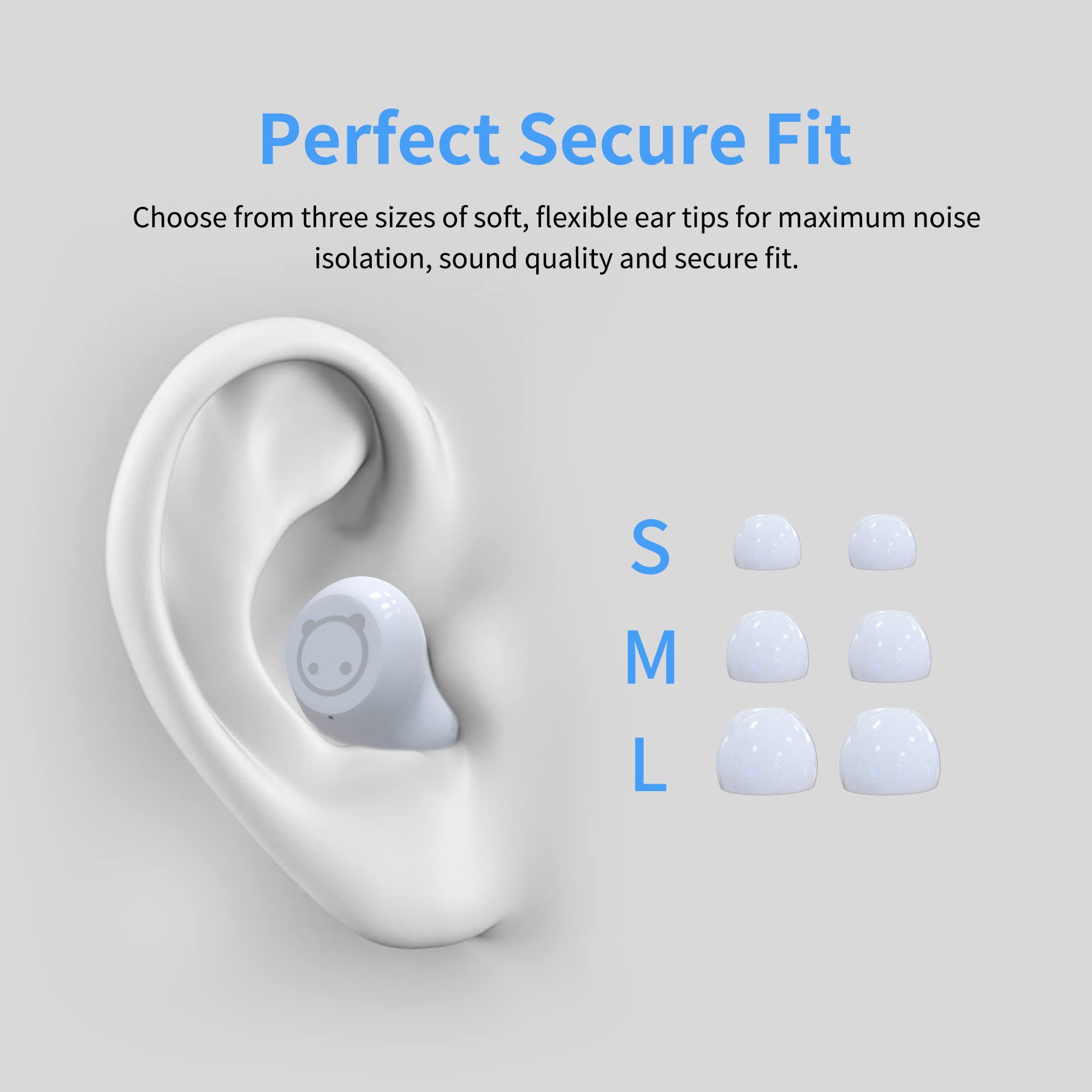AMAFACE Kids Wireless Earbuds Bluetooth 5.3 - Cute Panda Design in-Ear Headphones with Dual Mic, HiFi Stereo Sound, Lightweight for Children, Portable Charging Case - Perfect for School, Travel & Playtime
