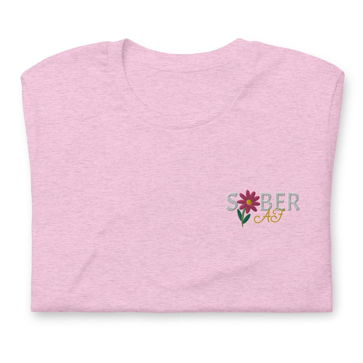 SOBER AF Unisex T-Shirt - Spring Blossom Design | Comfortable Casual Wear for Everyday Outfits & Social Events
