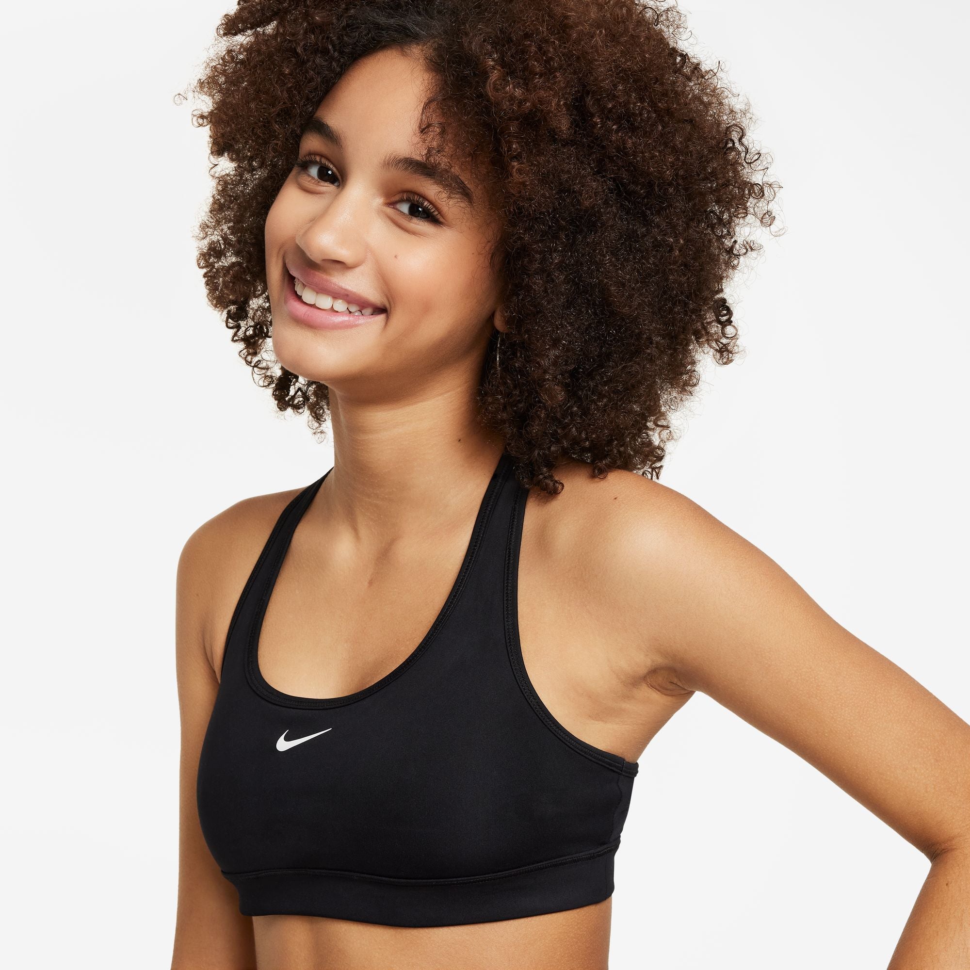 Nike Youth Swoosh Sports Bra for Girls - Breathable Workout Top for Running, Yoga & Gym - Comfortable Athletic Support for Active Teens
