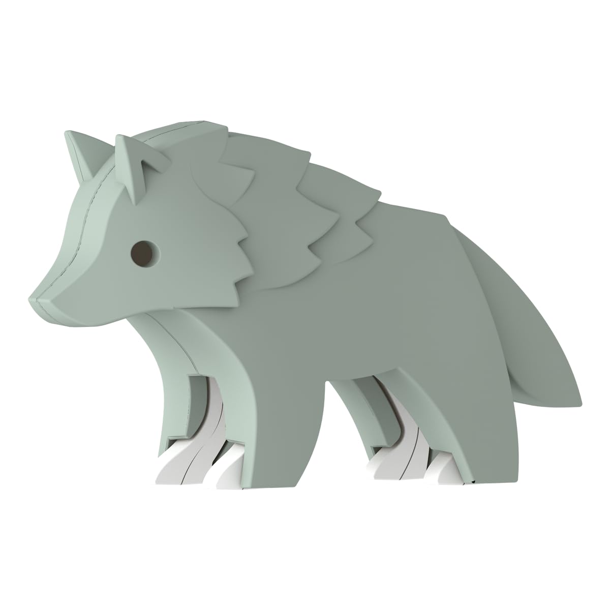 HalfToys Wolf Magnetic 3D Puzzle - STEM Educational Building Toy for Kids Ages 3+ | Interactive Brain Teaser & Early Learning Animal Figurine Set | Perfect Birthday Gift for Boys & Girls | Fun Classroom & Homeschool Activity for Preschoolers