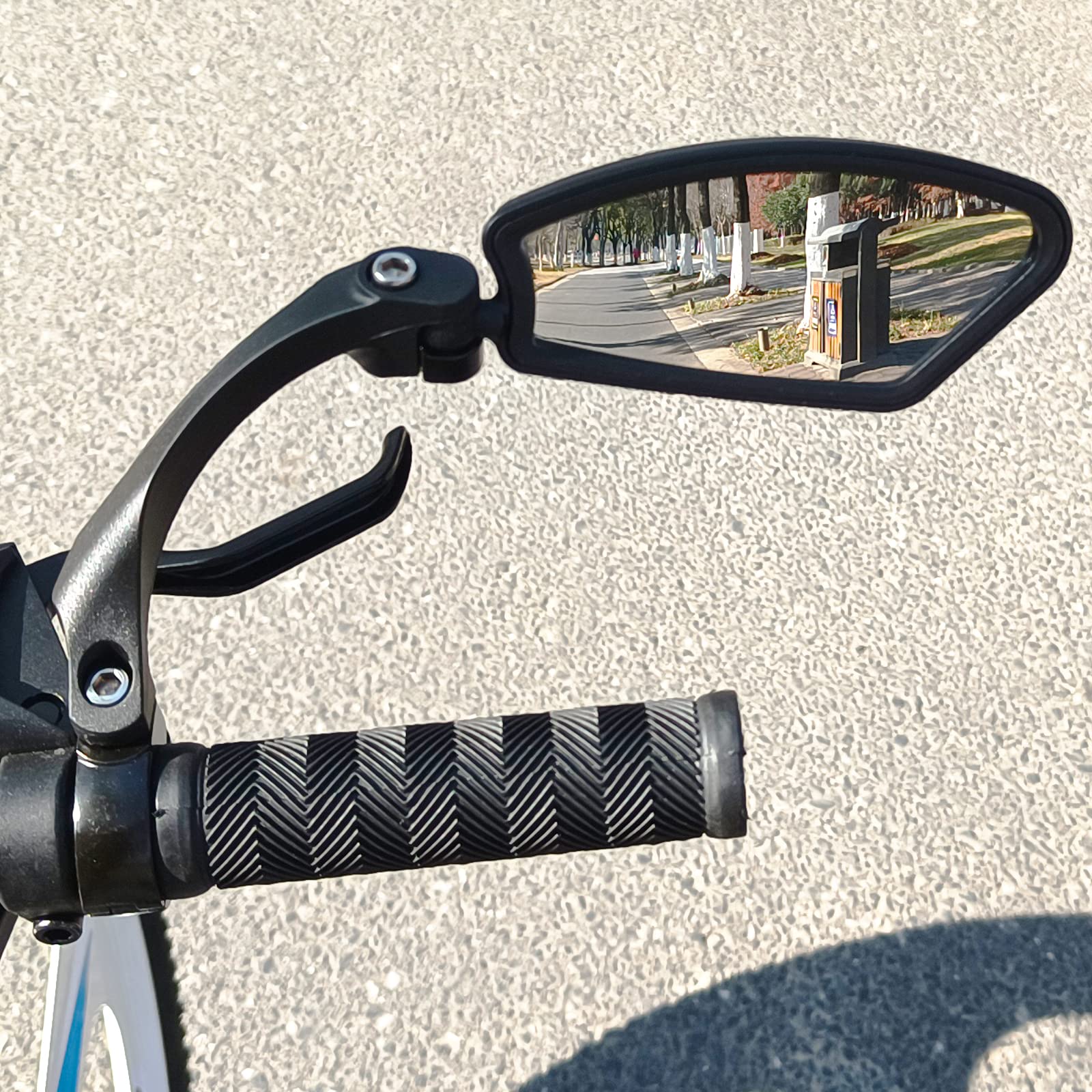 Adjustable Stainless Steel Bike Mirror - Handlebar Mount Rearview Mirror for Bicycles | Durable & Safe Cycling Accessory | Perfect for Commuting, Road Biking & Mountain Trails (Right Side)