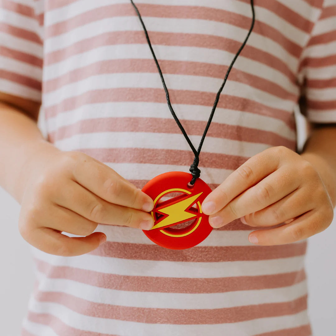 Sensory Chew Necklace for Anxiety Relief - BPA-Free Chewable Pendant for Kids & Adults with Autism, ADHD, or Stress - Perfect for Fidgeting, Focus, and Oral Motor Therapy at Home, School, or Work