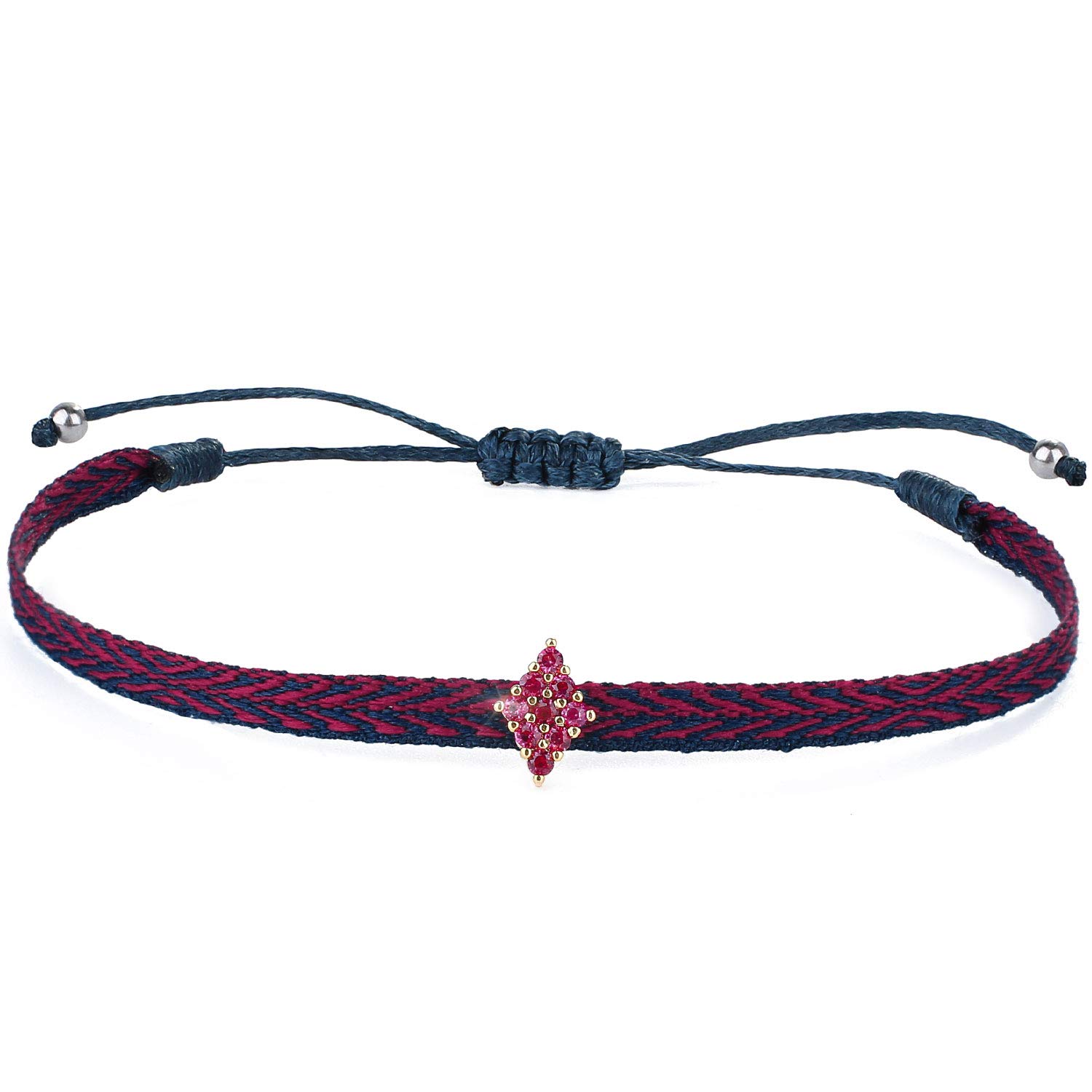 KELITCH Adjustable Star Charm Friendship Bracelets for Women - Colorful Silk Rope Stackable Bracelet Set - Perfect for Gifts, Parties, and Everyday Wear