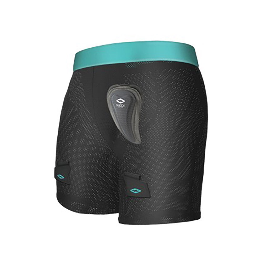 Shock Doctor Women's Loose Fit Hockey Shorts with Pelvic Protector - Comfortable & Protective Hockey Gear for Women Players - Perfect for Ice Hockey, Field Hockey & Training Sessions