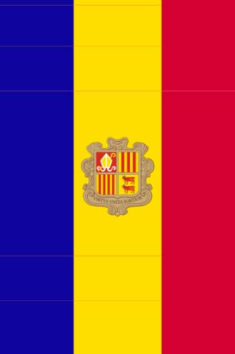Andorra Flag Notebook Journal - 100 Pages Lined Writing Notebook for Travel, Study & Note Taking - Perfect Gift for Andorra Lovers & Flag Enthusiasts