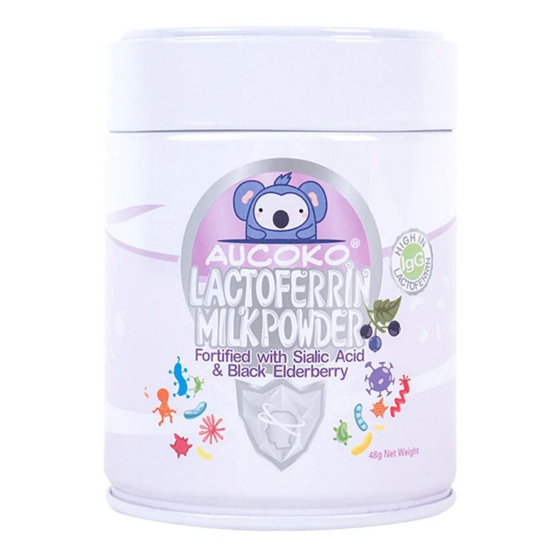 Aucoko Lactoferrin Milk Powder Supplement - Immune Support & Gut Health - High-Quality Lactoferrin for Adults & Kids - Perfect for Daily Wellness & Recovery