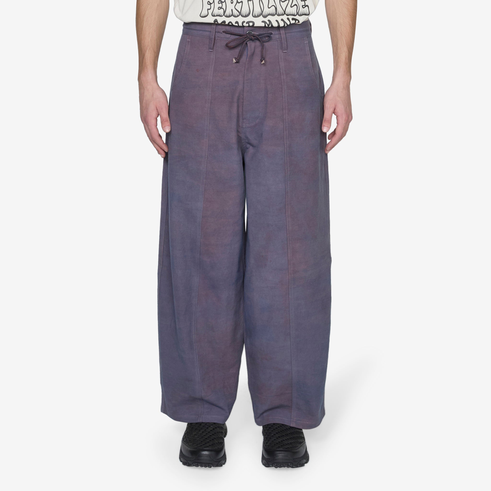 Stylish Purple Slub Document Pants for Women - Comfortable Office Workwear & Casual Wear