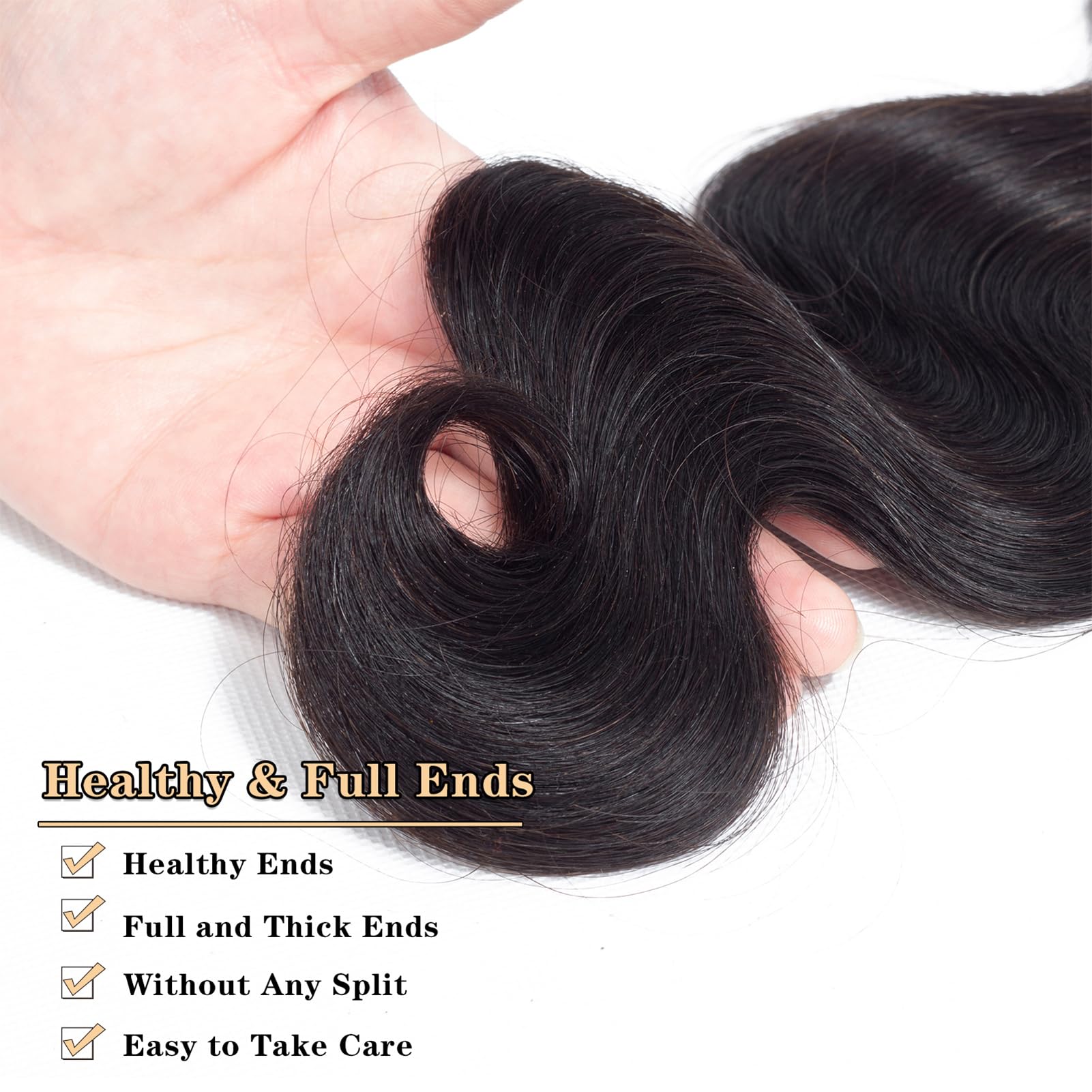 12A Brazilian Virgin Human Hair Bundles - 100% Unprocessed Body Wave Weave (14