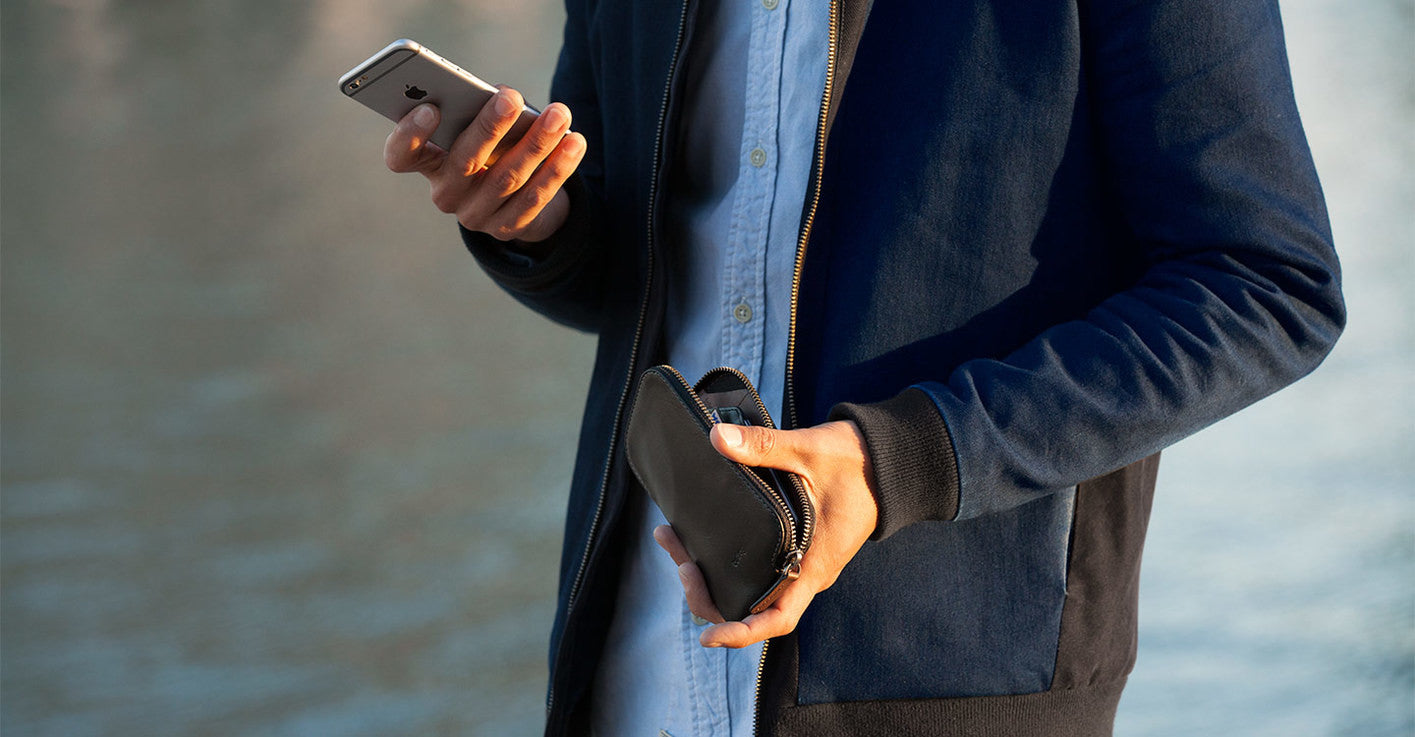 Bellroy Slim Phone Pocket Wallet for iPhone 6/6s - RFID Blocking Minimalist Wallet with Card Slots | Perfect for Everyday Carry, Travel & Business Use