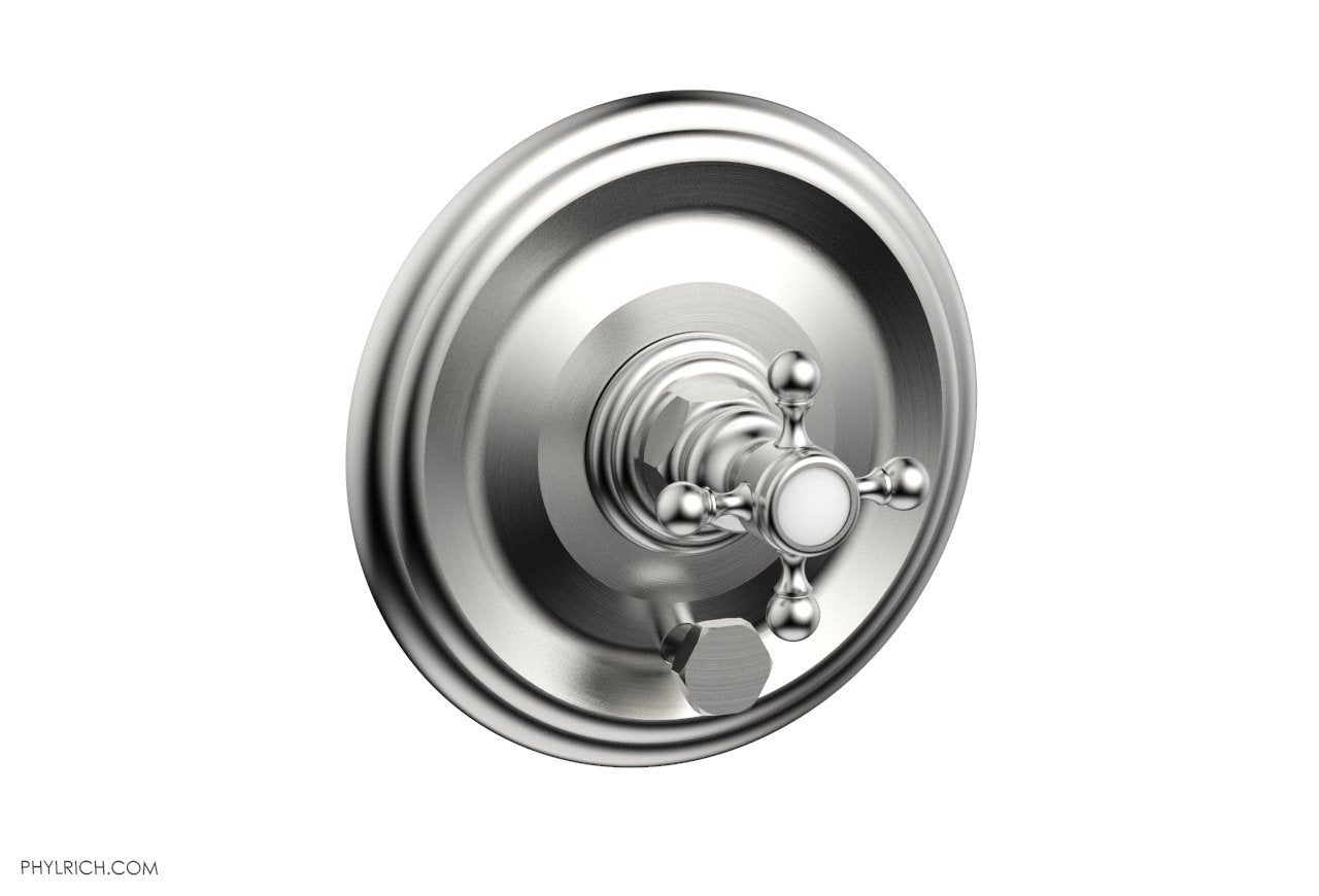 HEX TRADITIONAL Pressure Balance Shower Valve Trim Set with Diverter and Handle - 4-Inch Rough-In - Perfect for Bathroom Renovation and Modern Home Upgrades