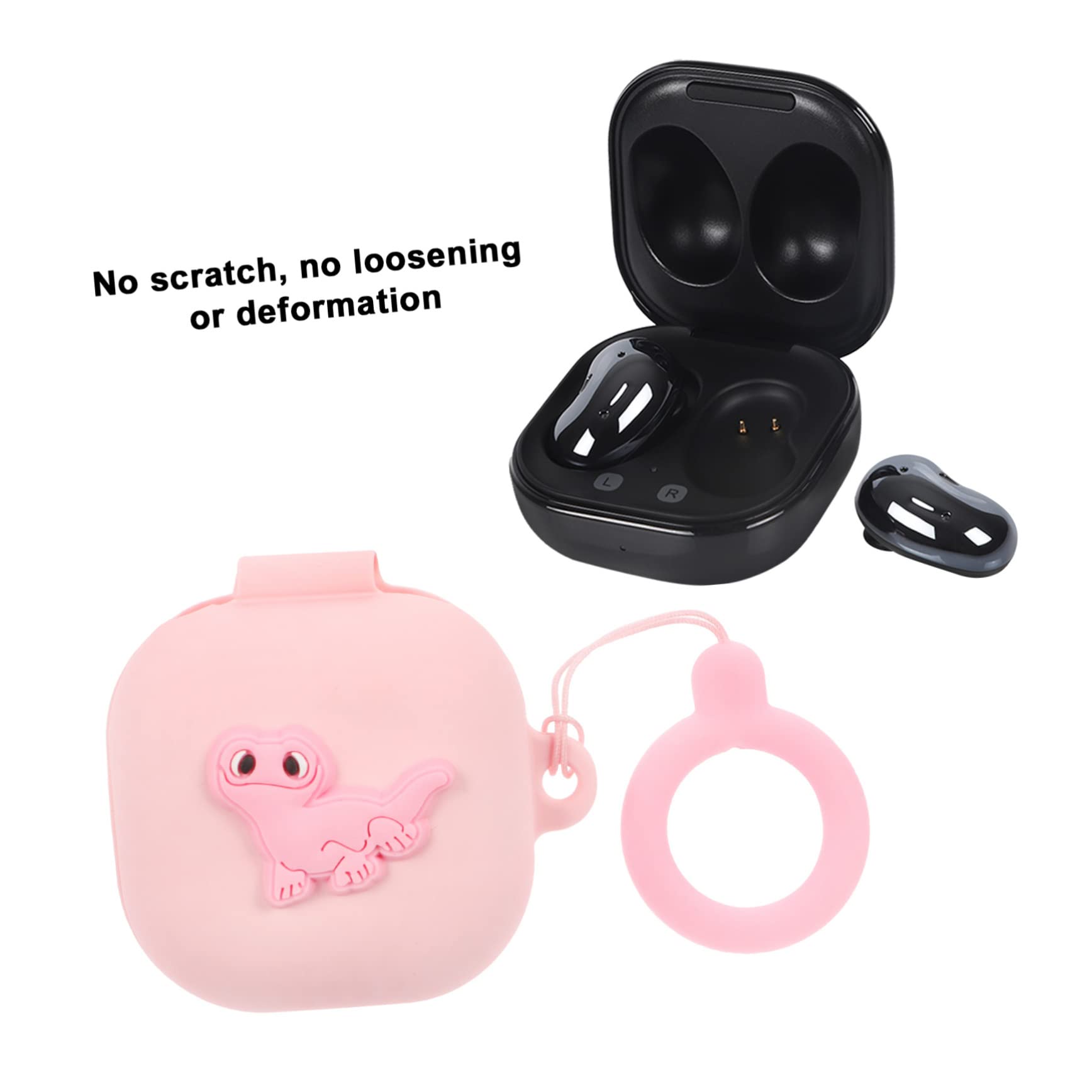 DOITOOL 1pc Hard Silicone Earphone Case Cover - Cartoon Design Headset Protection Cap for AirPods, Earbuds | Durable & Cute Accessory for Travel, Work, Gym