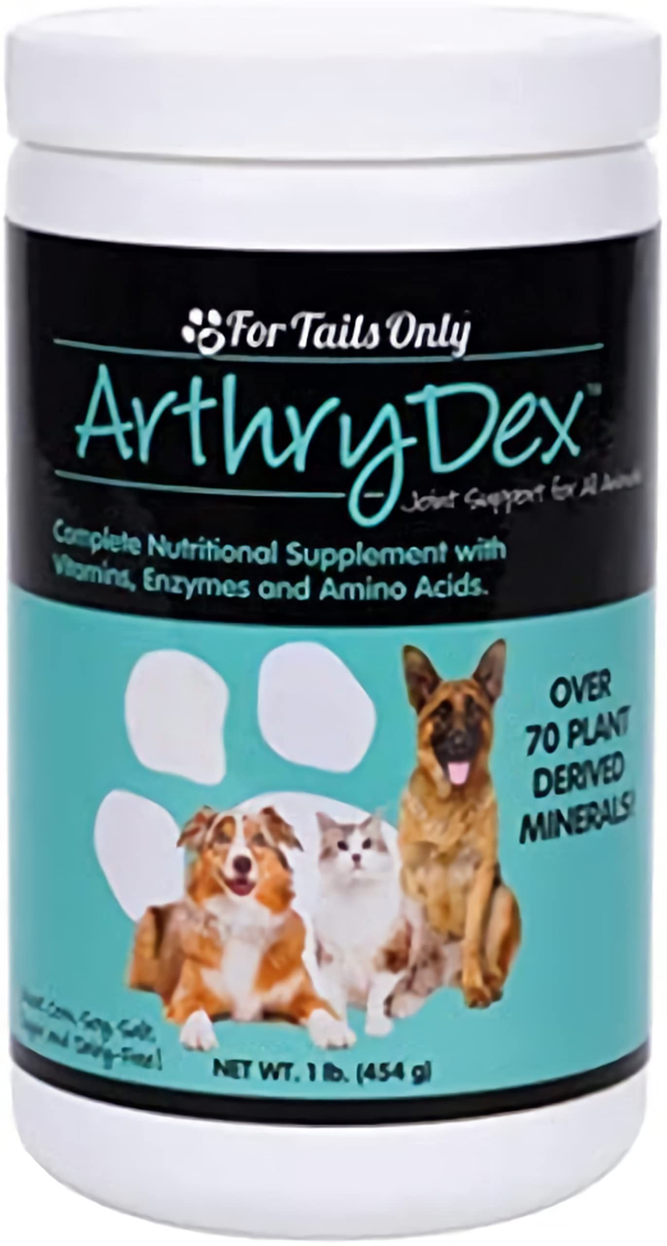 YOUNGEVITY Arthrydex Complete Nutritional Supplement for Pets - Vitamins, Amino Acids & Enzymes for Healthy Bones & Joints - 1 lb Canister - Supports Mobility & Joint Comfort for Dogs & Cats