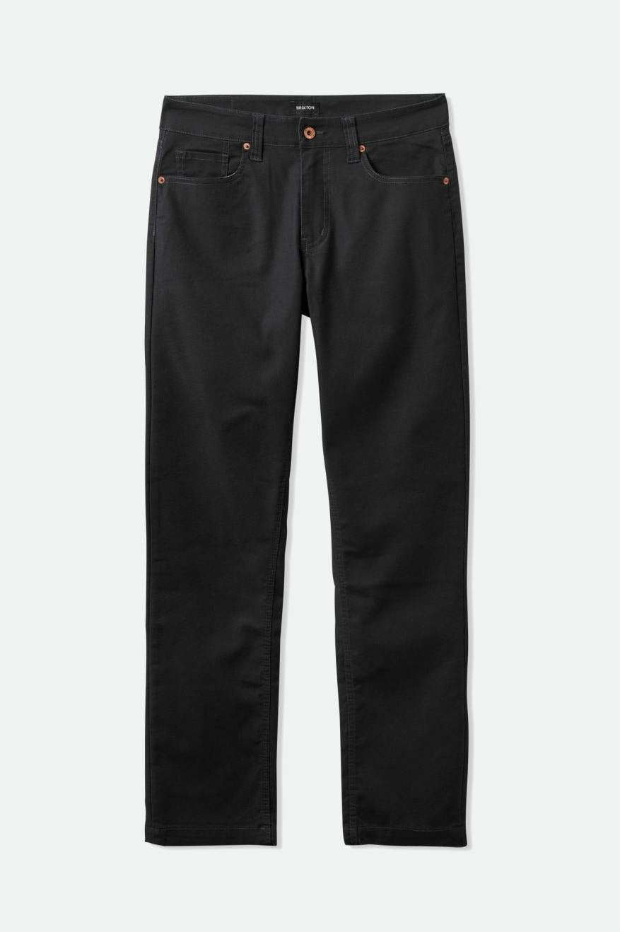 Men's 5-Pocket Stretch Work Pants - Black | Comfortable & Durable Construction Pants for Builders, Contractors & Outdoor Work