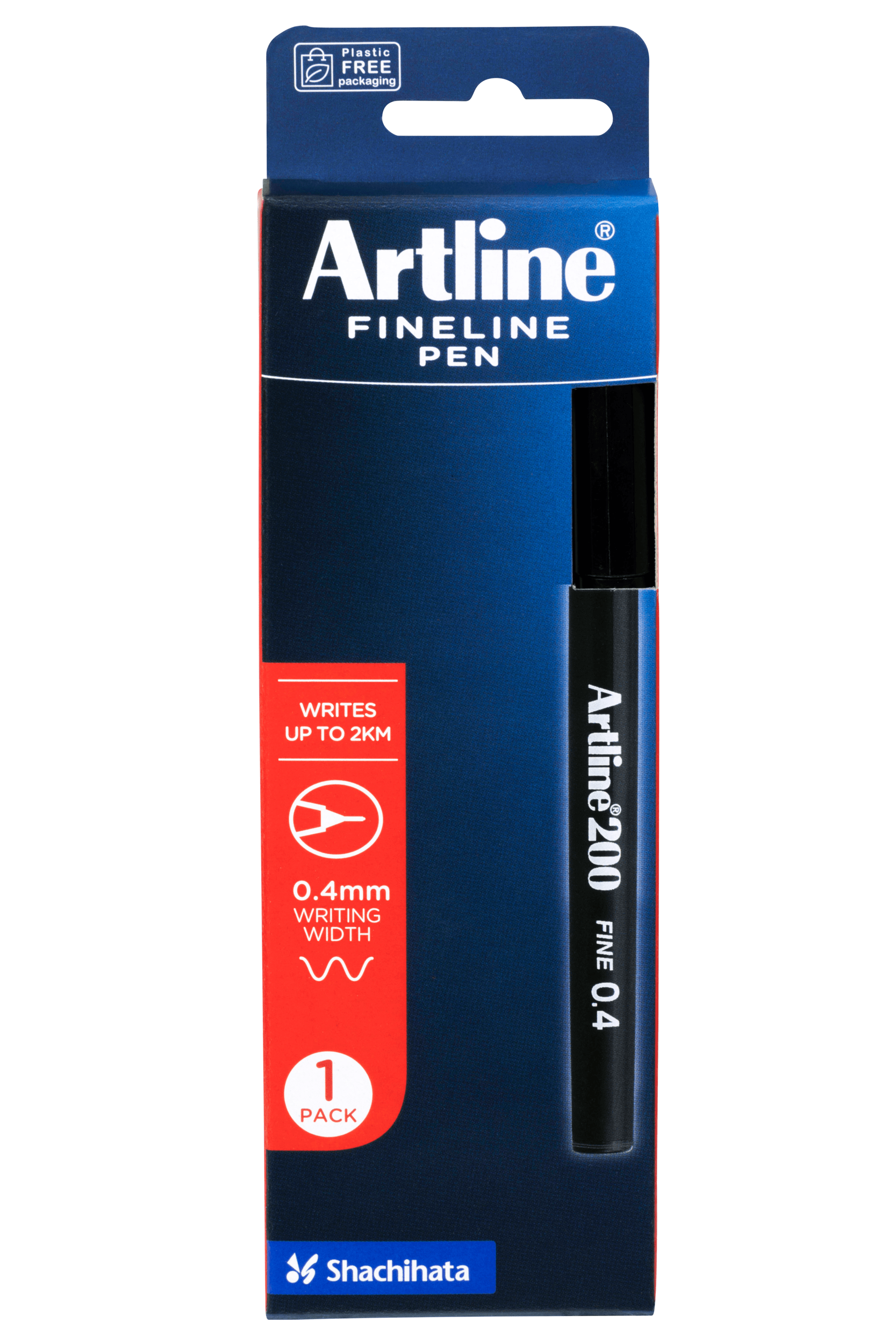 Artline 200 Fineliner Pen - Ultra Fine 0.4mm Black Ink Marker for Sketching, Drawing & Note Taking - Perfect for Artists, Students & Office Use