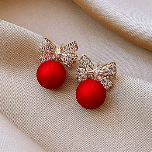 9 Pairs Christmas Dangle Stud Earrings Set - Holiday Tree Jingle Bell Snowflake Earrings for Women - Perfect for Xmas Parties, Gift Giving & Festive Celebrations