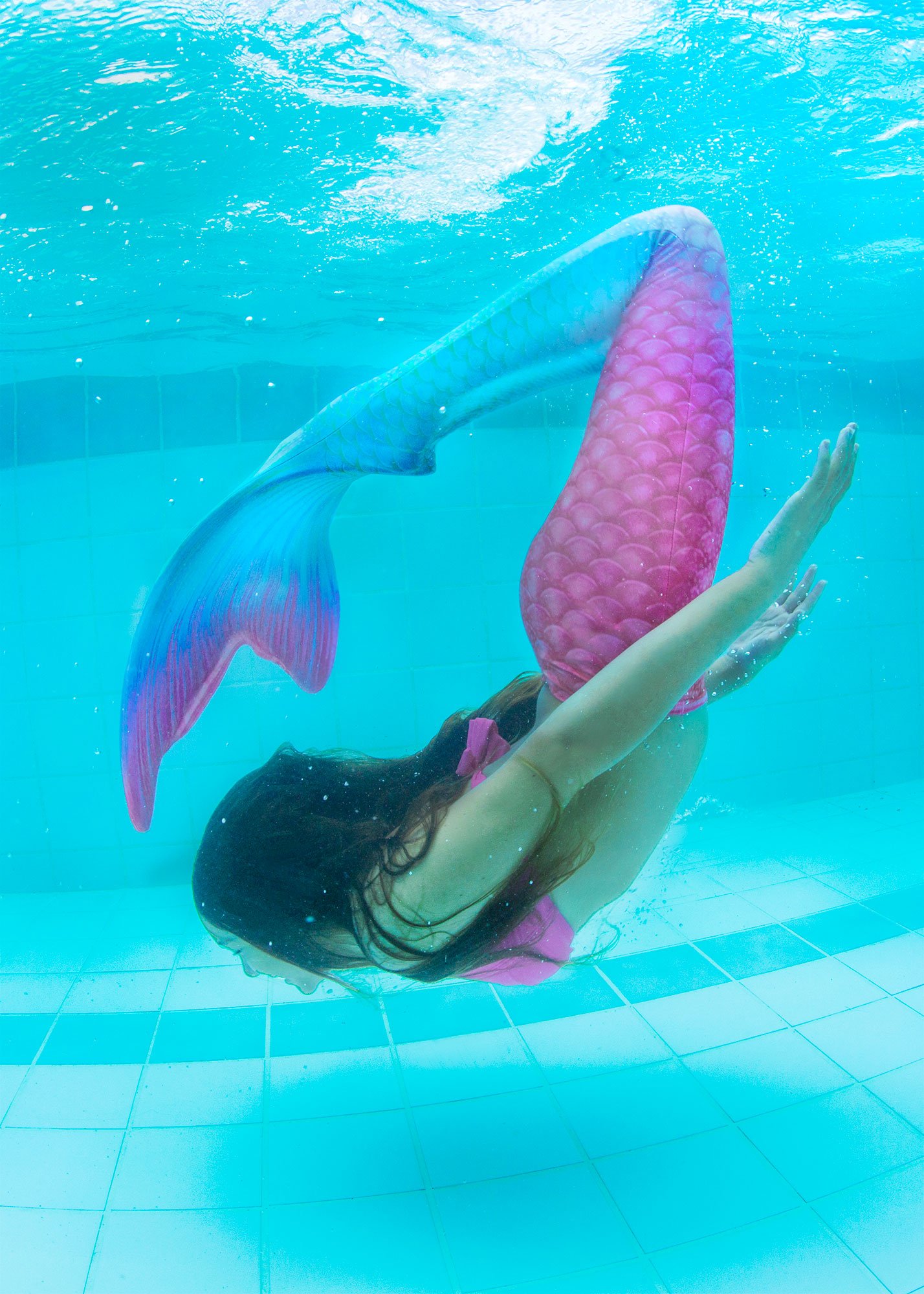 Fin Fun Limited Edition Mermaid Tail Swimwear - Reinforced Tips & Monofin for Girls, Kids, Women, Teens & Adults | Perfect for Pool Parties, Underwater Photography & Mermaid-Themed Events