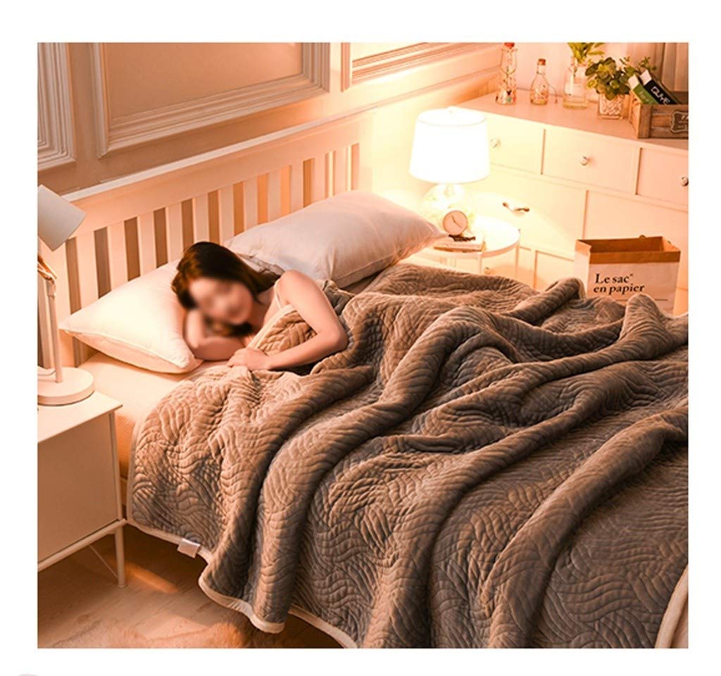 ACCDUER Large Flannel Fleece Blanket - Ultra Soft & Warm Twin Size Microfiber Blanket (200x230cm, Gray) | Perfect for Cozy Nights, Couch Lounging & Winter Bedding