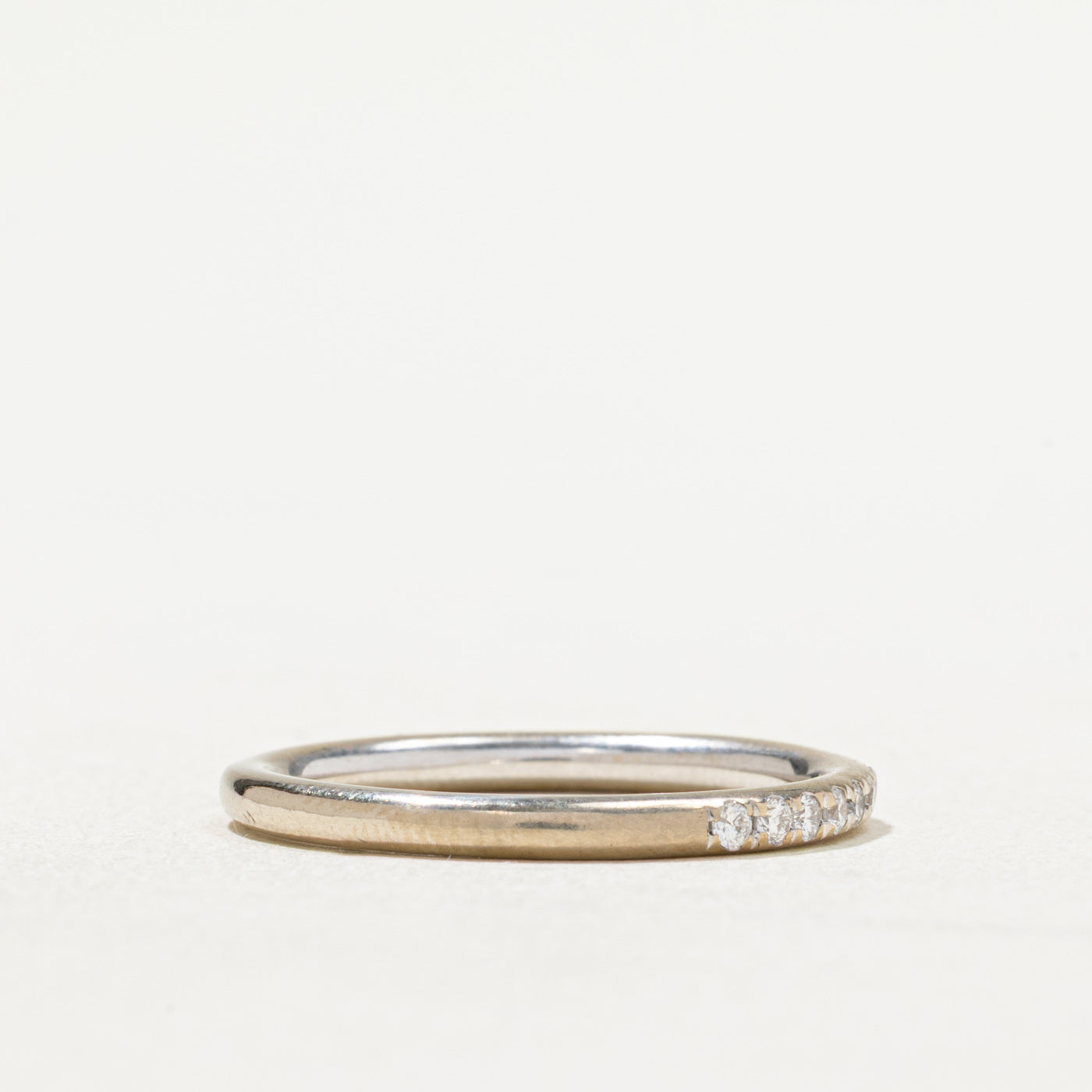 0.13ctw Semi Eternity Diamond Wedding Band Ring - Size 6.25 - Perfect for Anniversary, Engagement & Bridal Jewelry Gifts