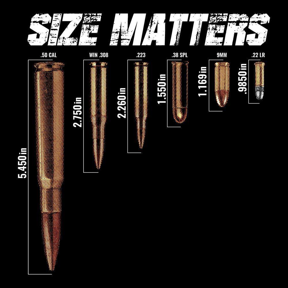 Size Matters T-Shirt for Men & Women - Comfortable Black Cotton Tee - Perfect for Casual Wear, Gym, and Everyday Outfits
