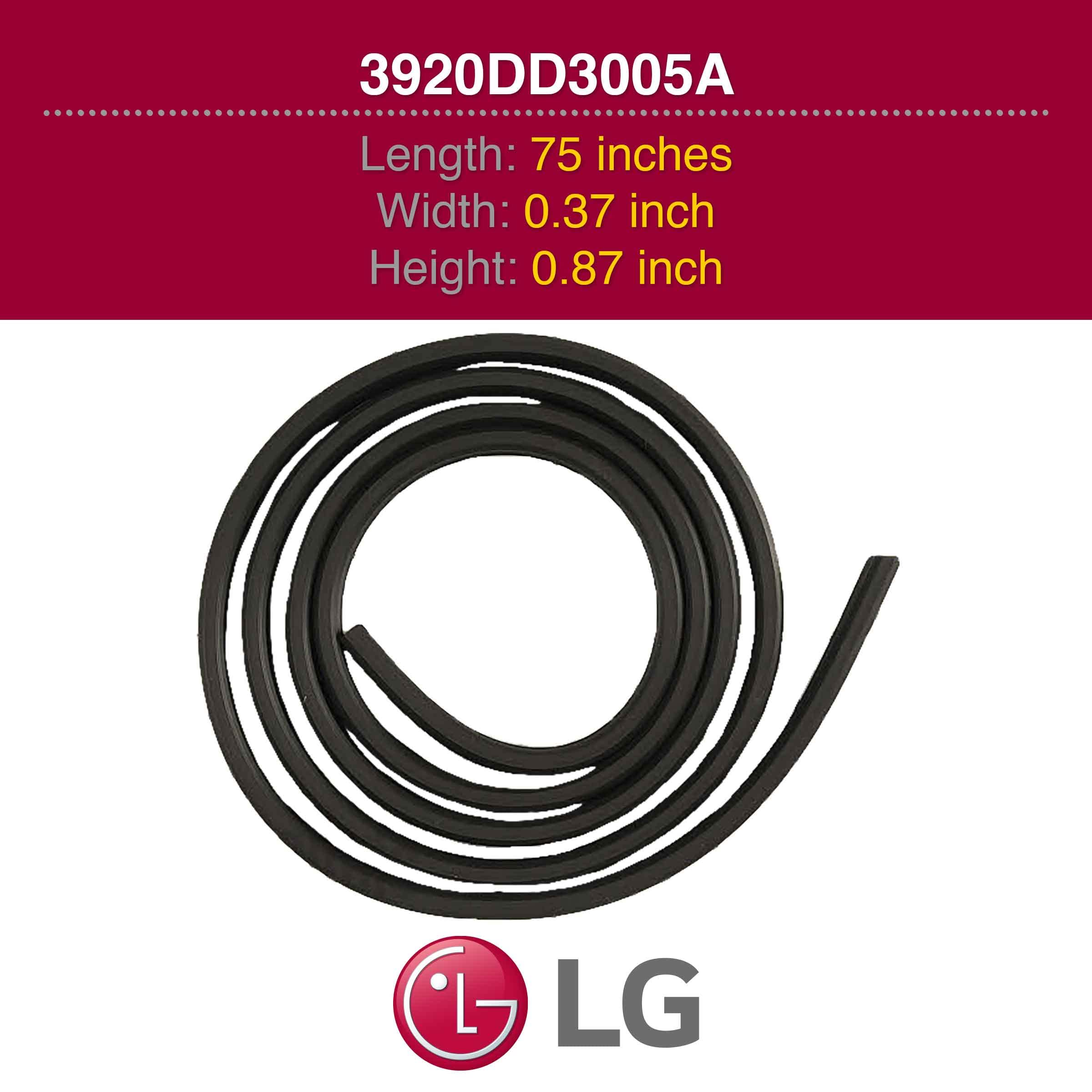LG 3920DD3005A Dishwasher Door Gasket Replacement - Compatible with LG Dishwashers | Durable Seal for Leak Prevention | Perfect for Kitchen Appliance Repair & Maintenance