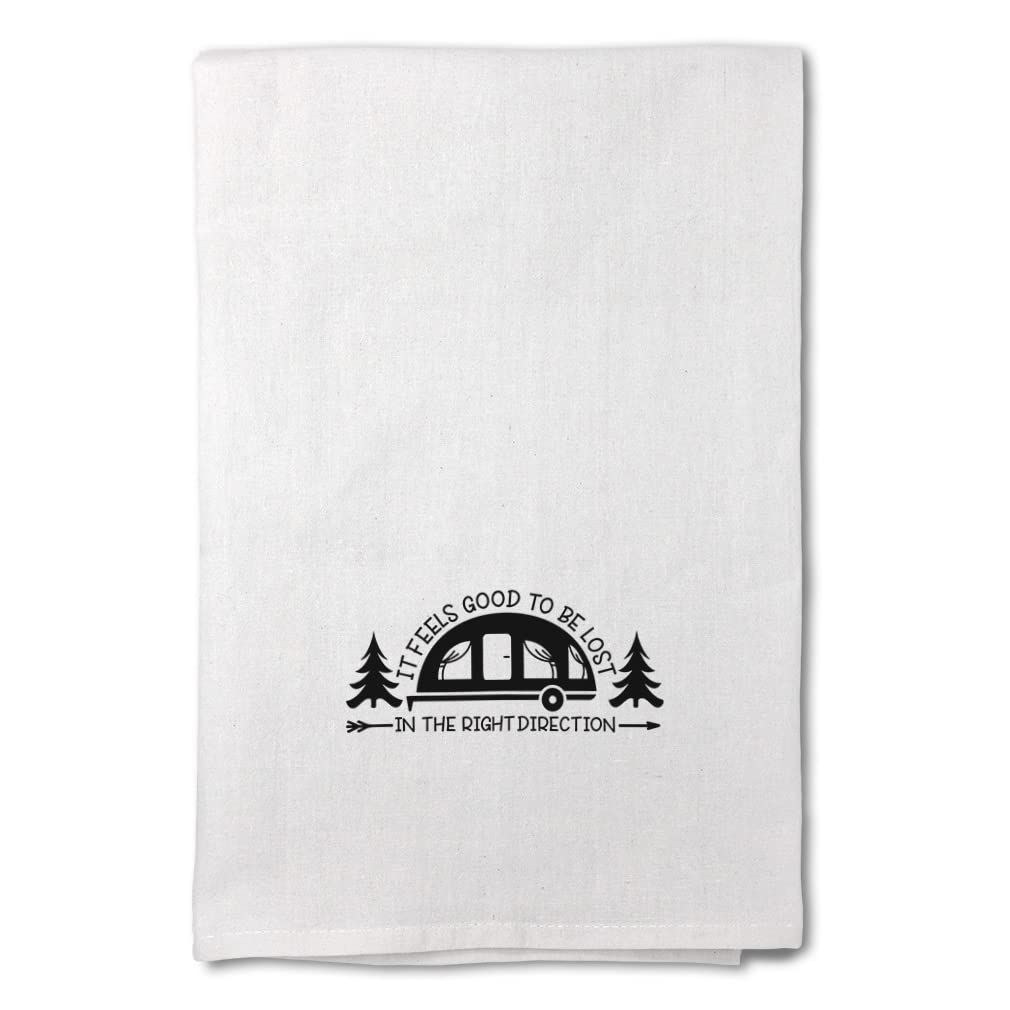 Mother's Day Decor Flour Sack Kitchen Towels - Camping & Cleaning Supplies, Dish Towels with Inspirational Design - Perfect for Home, Kitchen, Camping & Gifts