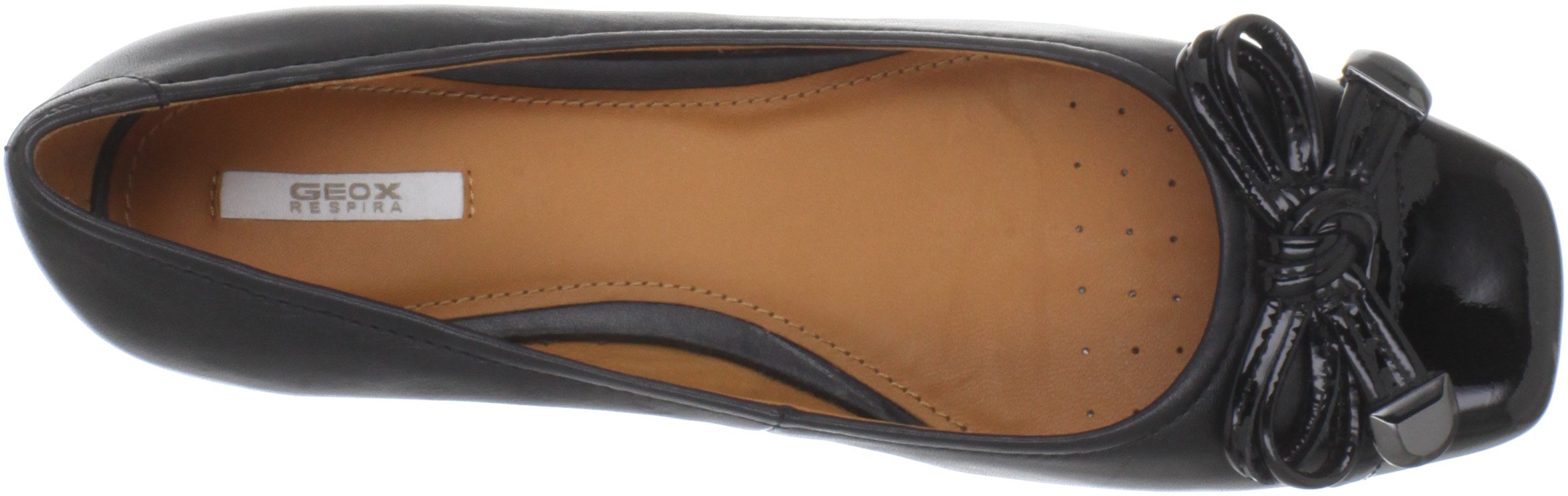 Geox Women's Stefany Ballerina Flats - Comfortable Leather Ballet Shoes for Work, Travel & Everyday Wear