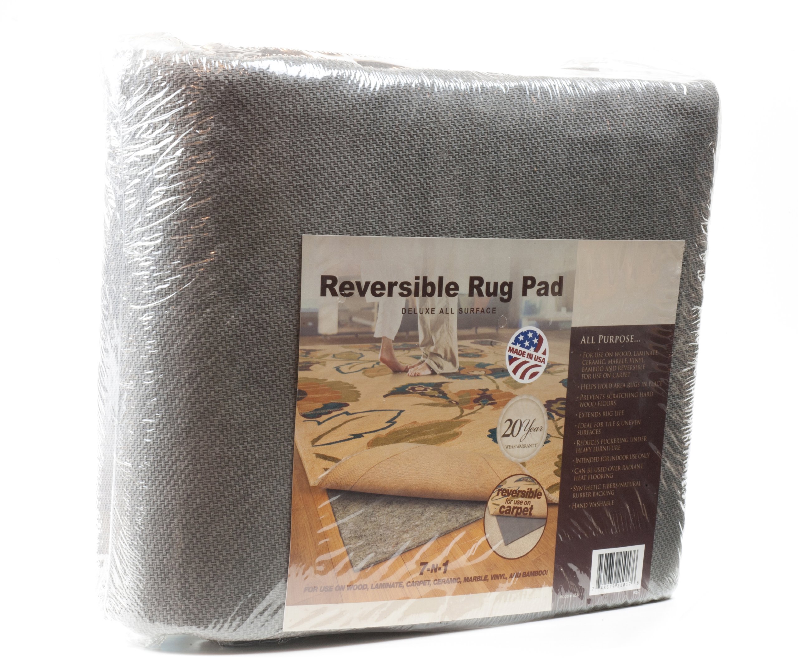 Premium Non-Slip Rug Pad for 8x11 Feet Rugs - All Floor Protection, Thick Cushioning for Hardwood, Tile & Carpet - Perfect for Living Room, Bedroom & High Traffic Areas