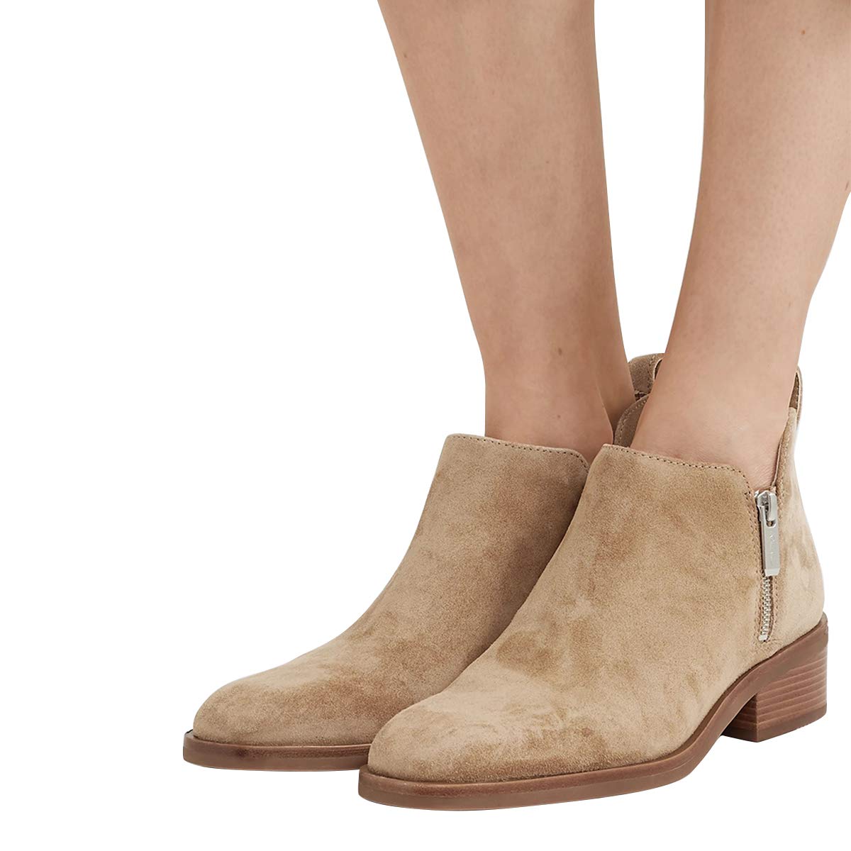 YDN Women's Chunky Block Heel Ankle Boots - Square Toe Slip-On Booties with Side Zipper for Party, Dress & Casual Wear | Trendy Low Heel Shoes for Women | Perfect for Office, Dating & Night Out
