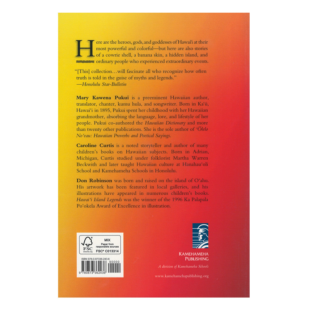 Hawaiian Island Legends Book - Traditional Hawaiian Folklore & Myths for Kids & Adults - Perfect for Storytelling, Cultural Learning & Gift Giving