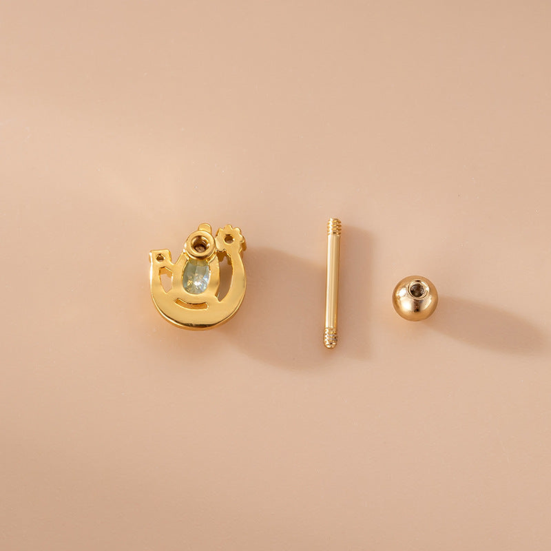 20G Heart-Shaped Hypoallergenic Stainless Steel Tragus & Conch Piercing Studs | Cartilage Earrings for Sensitive Ears | Perfect for Daily Wear & Special Occasions