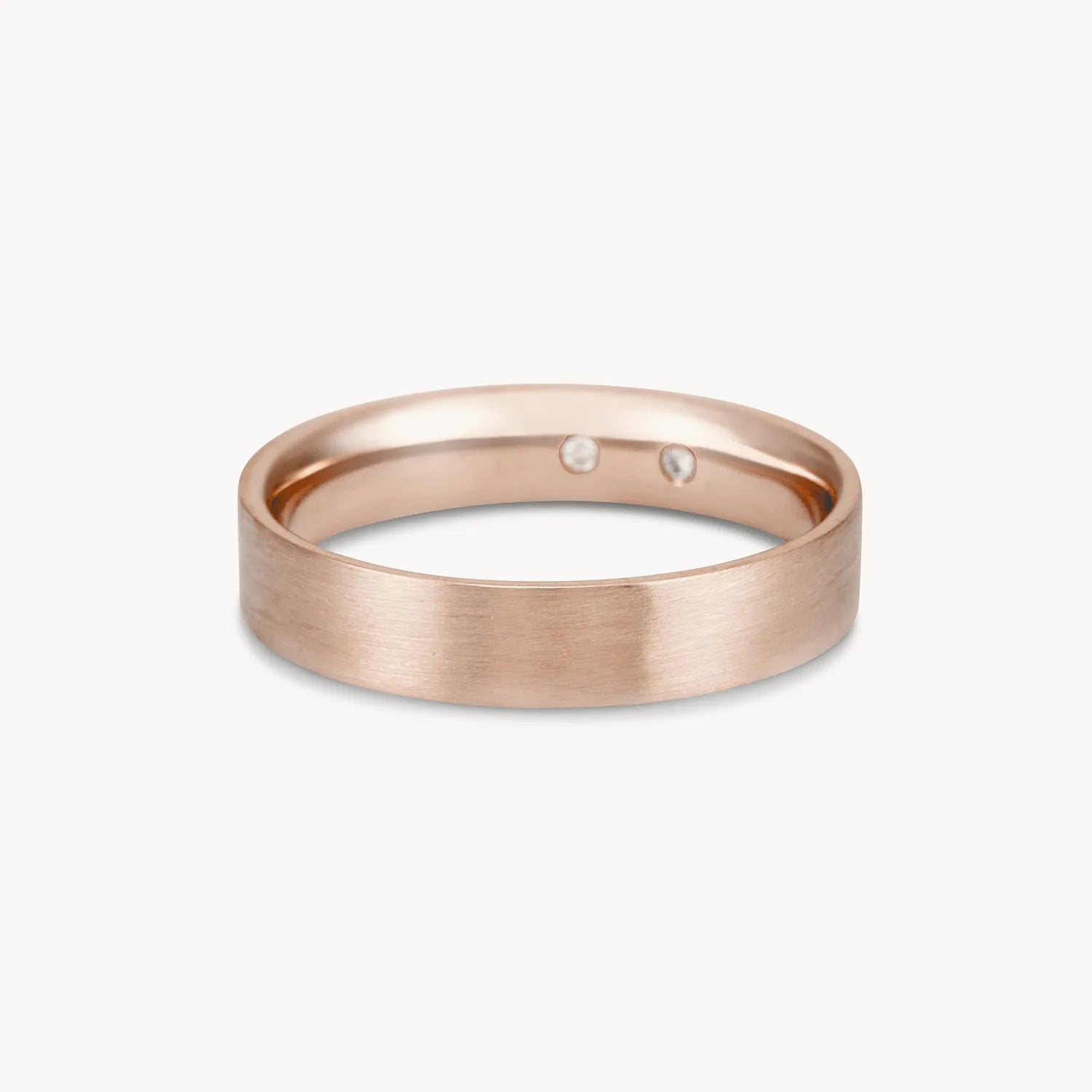 14K Rose Gold Brushed Everlast Band Ring - Elegant & Durable Wedding Band for Men & Women - Perfect for Anniversaries, Engagements & Everyday Wear