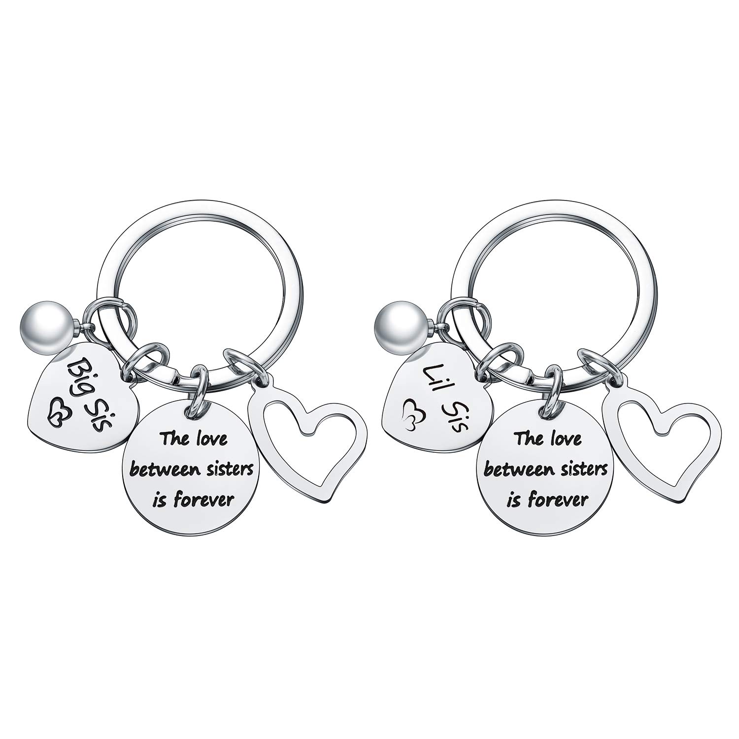 BESPMOSP Sister Cuff Bangle Bracelet Set - Big Sis, Middle Sis, Little Sis Matching Jewelry - Family & Friend Gift for Women & Girls - Perfect for Birthdays, Anniversaries & Sister Bonding Moments