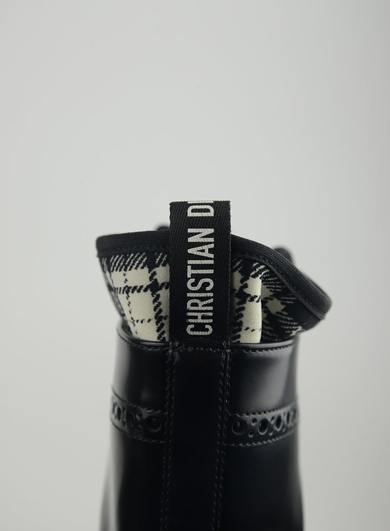 Dior Anfibi Duilio Black Leather Shoes Size 39 - Stylish & Comfortable for Casual Outings & Formal Events