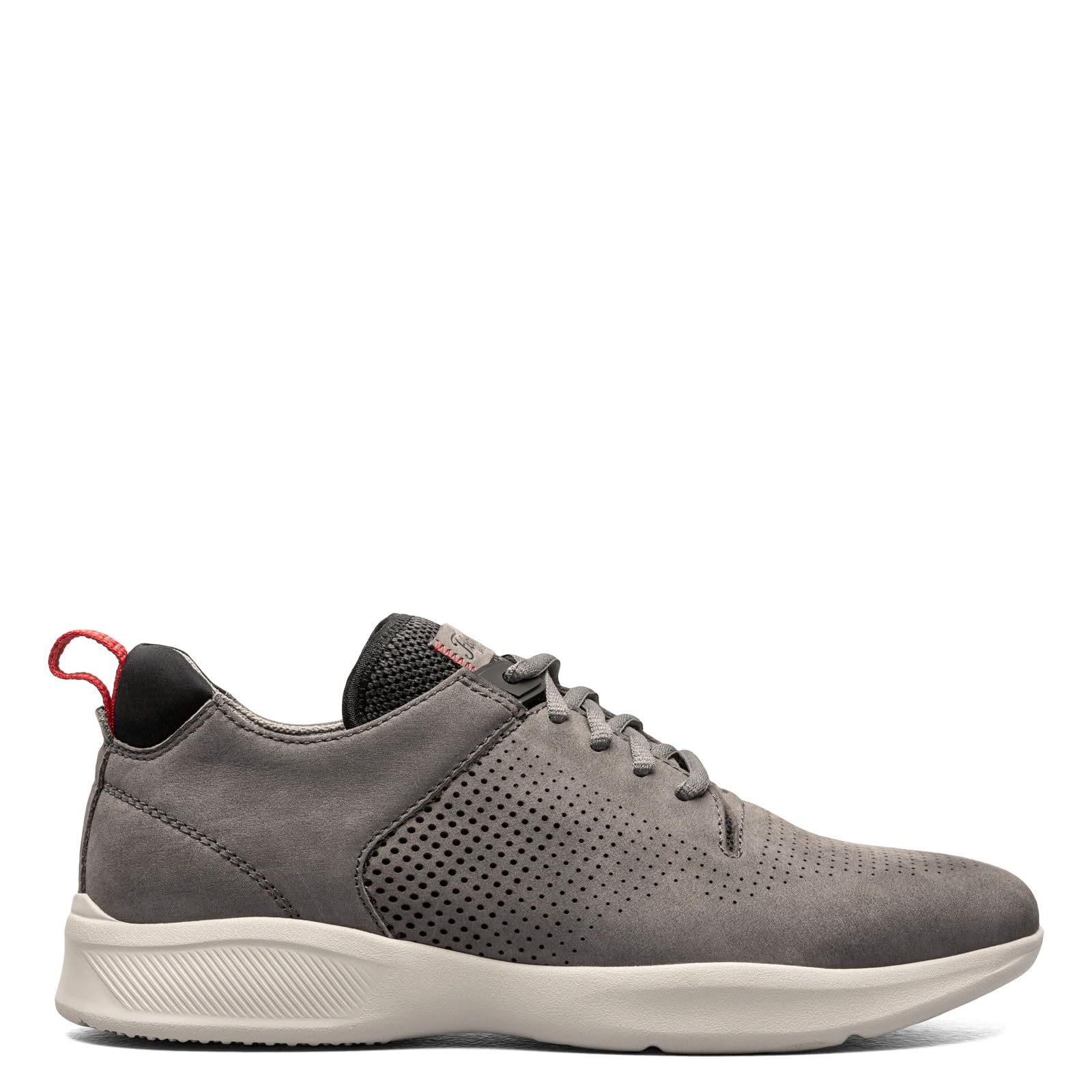 Florsheim Men's Studio Perf Lace-Up Sneakers - Comfortable Casual Shoes for Walking, Work & Everyday Wear | Breathable Leather Oxfords for Business & Office Outfits