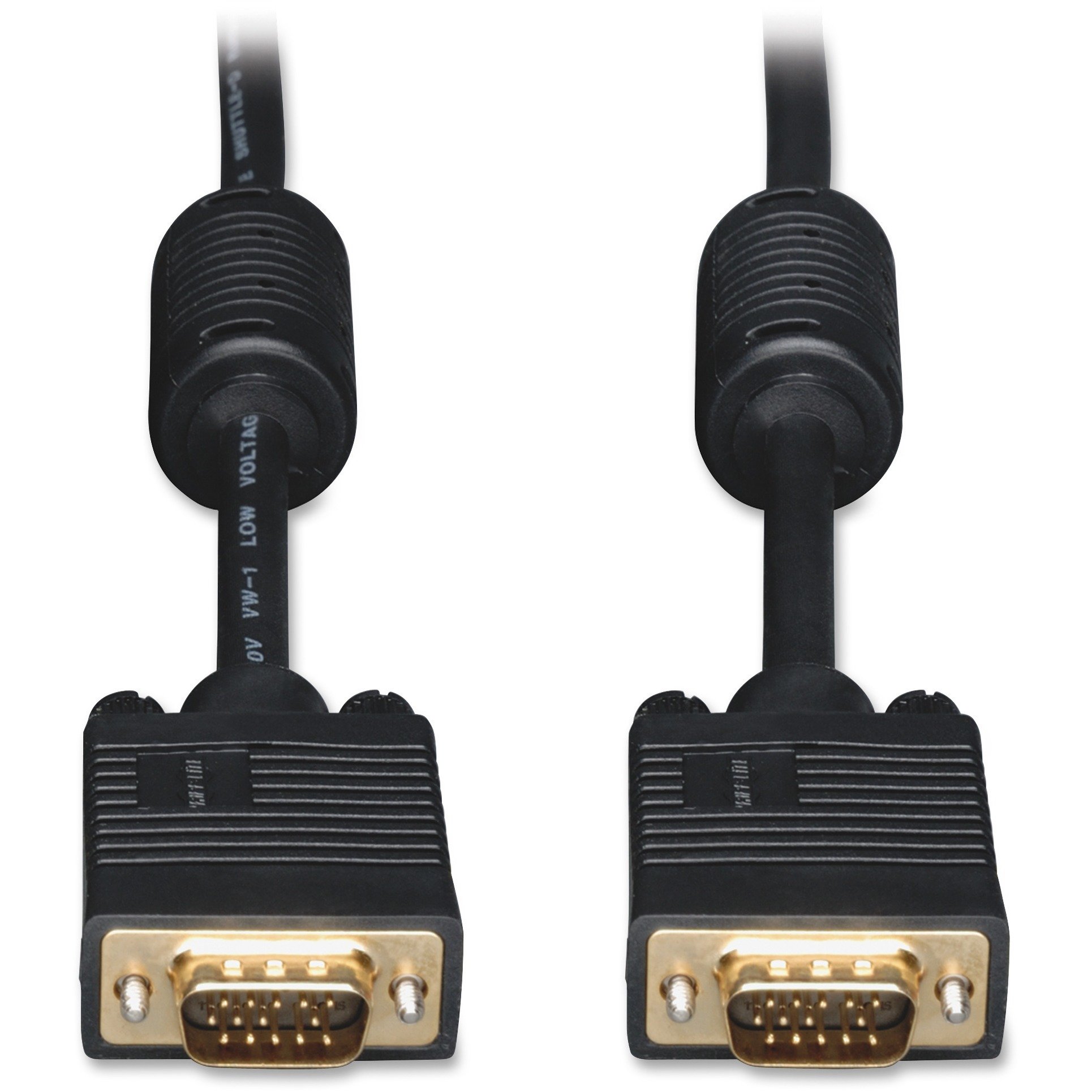 Tripp Lite 6ft VGA Coaxial High-Resolution Monitor Cable with RGB Coaxial - Black | Perfect for HD Displays, Gaming Monitors & Office Workstations