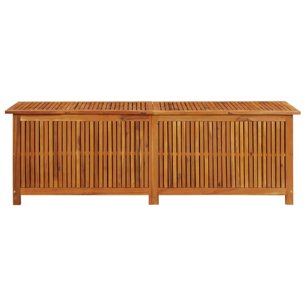 Premium Acacia Wood Patio Storage Box with Waterproof Lid - 68.8