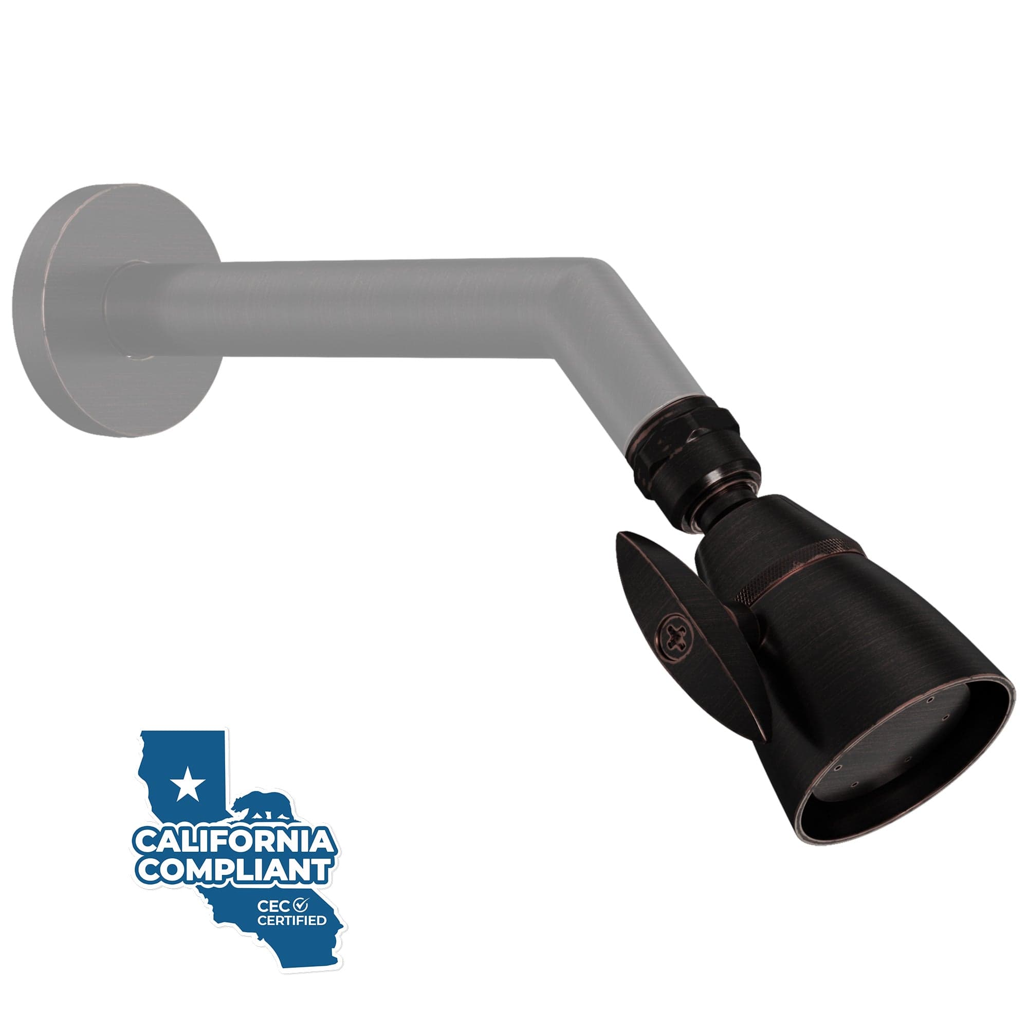 Premium All-Metal 2 Inch High Pressure Shower Head - 6 Adjustable Spray Patterns, 1.75 GPM Water Saving Design - Perfect for Spa-Like Experience in Bathroom & RV Use